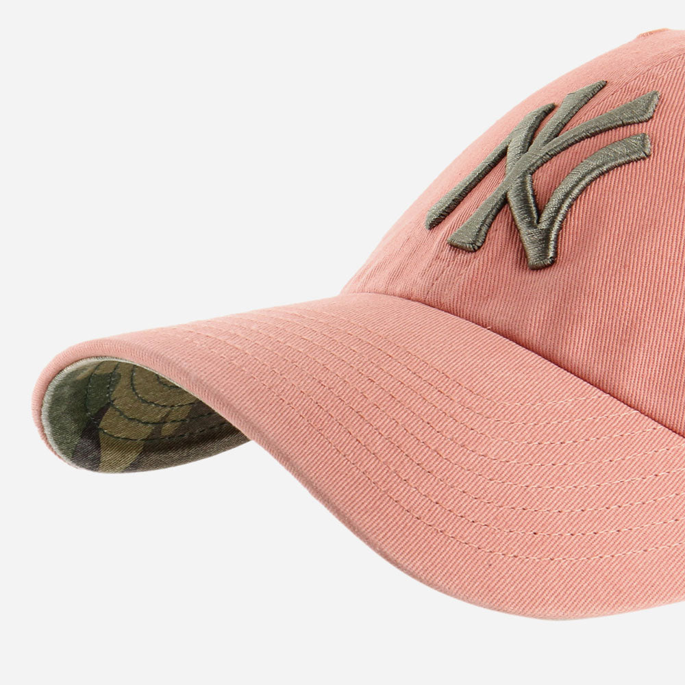 47 - MLB New York Dodgers Balpark Camo Clean Up Cap - Sedona Pink