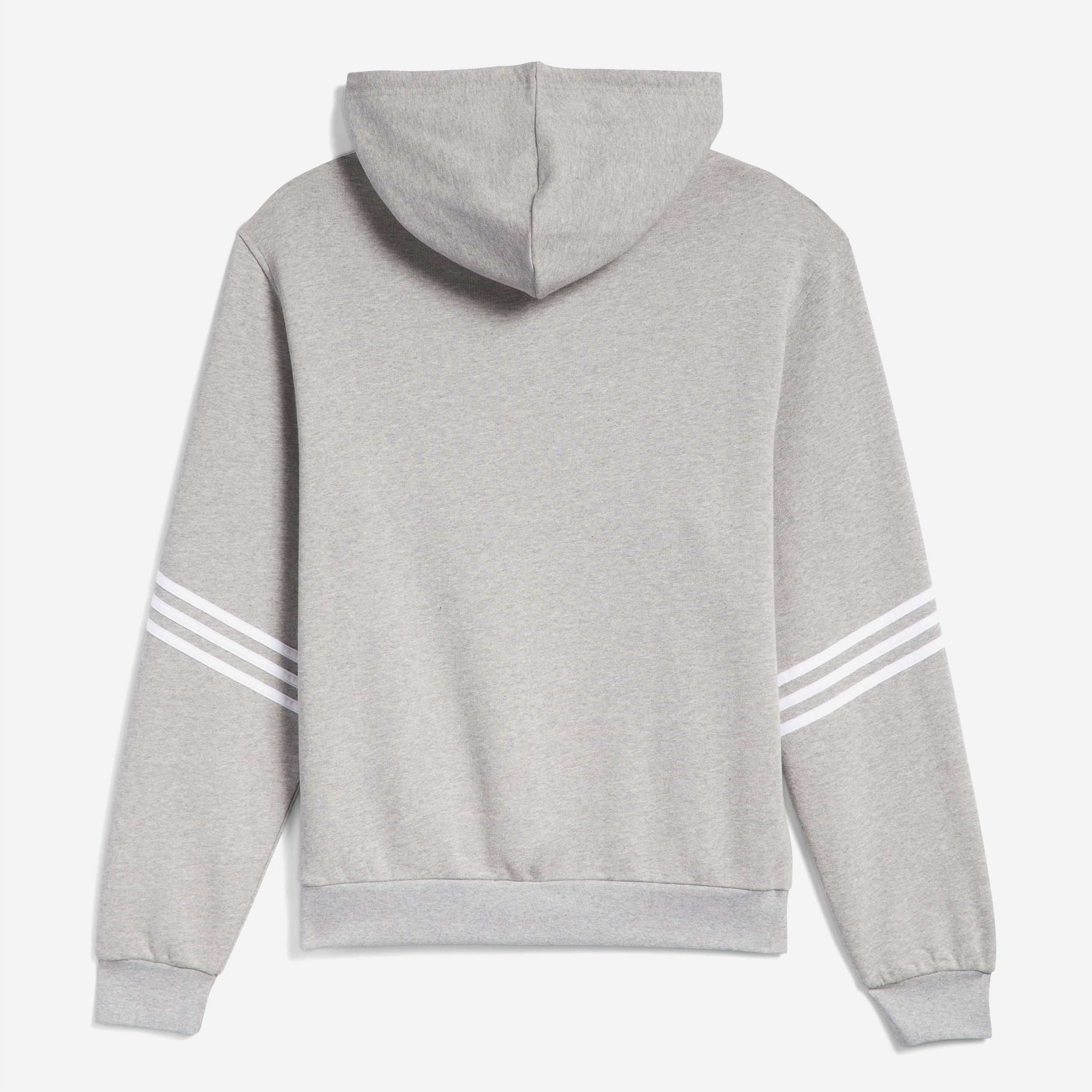 Adidas - Classic Hoodie - Medium Grey Heather / White