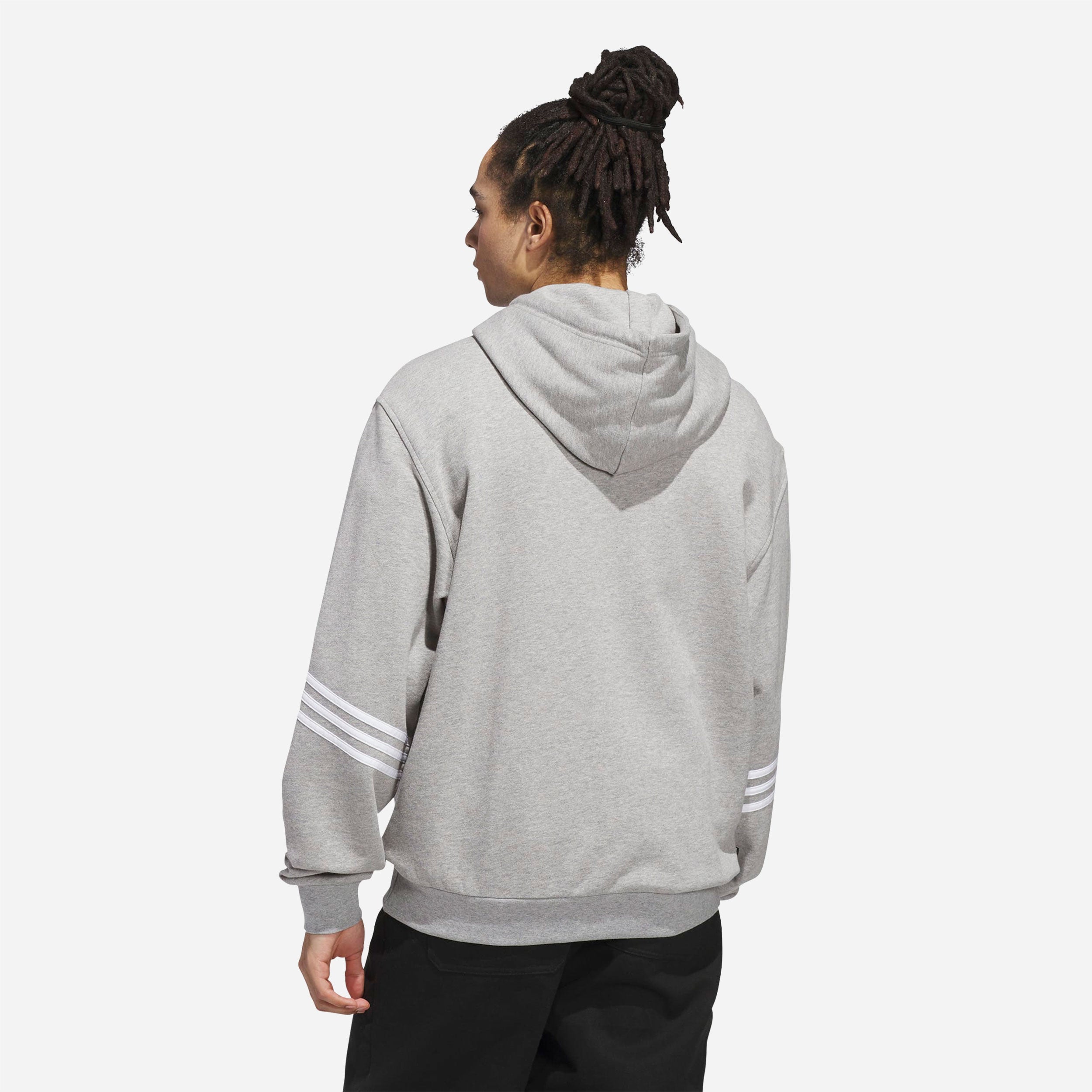 Adidas - Classic Hoodie - Medium Grey Heather / White