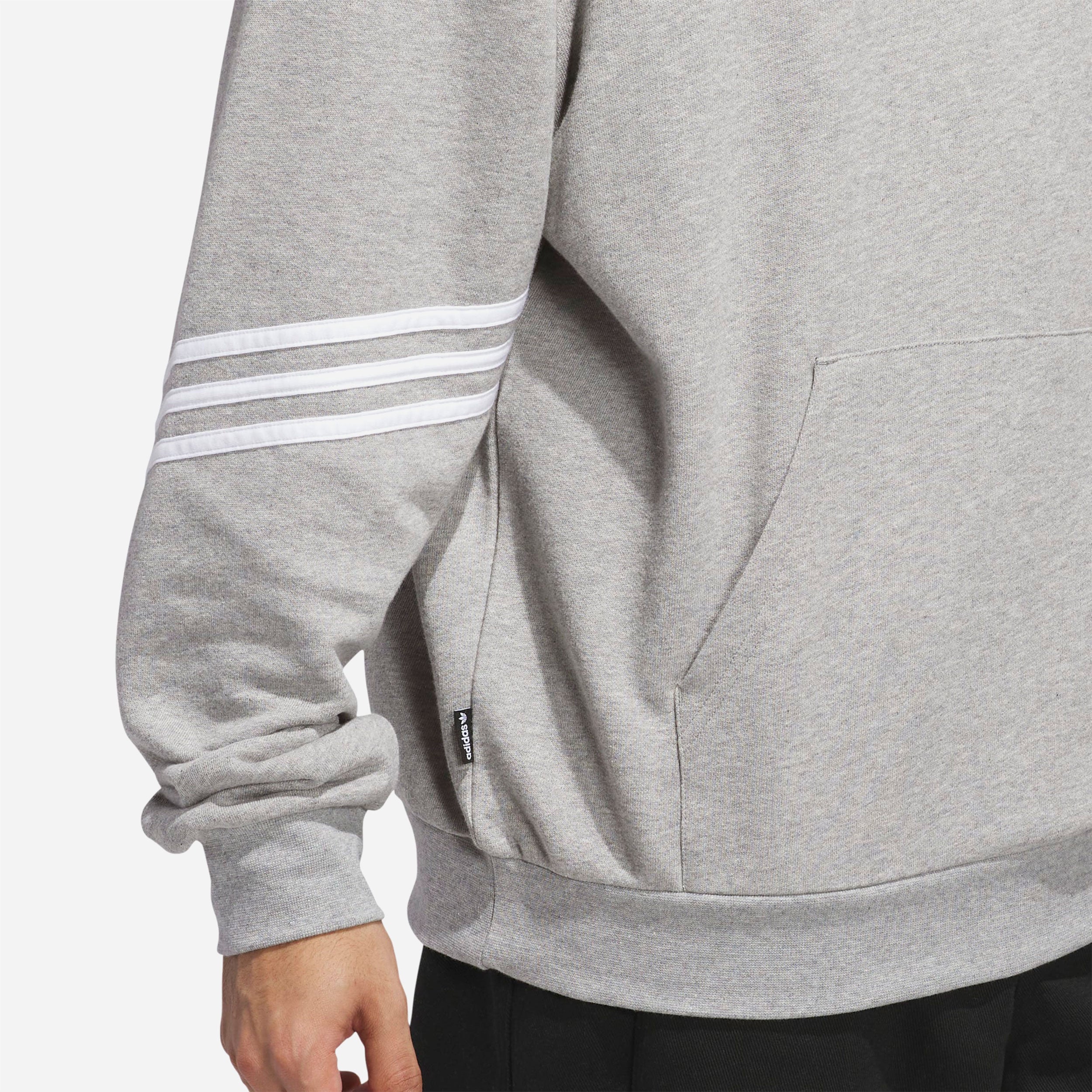 Adidas - Classic Hoodie - Medium Grey Heather / White