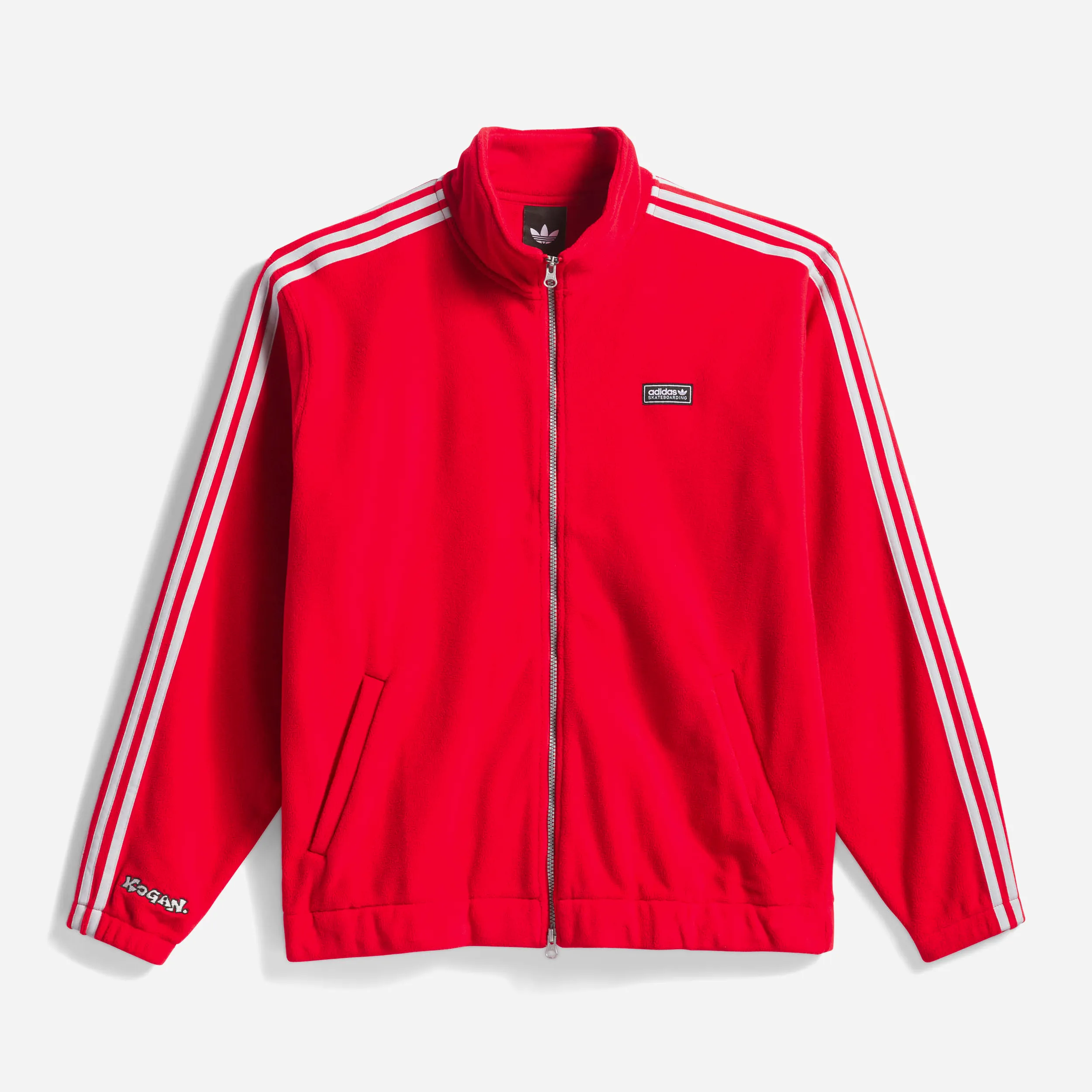 Veste de SurvĂȘtement Adidas Skateboarding x Kogancult Rouge et Grise