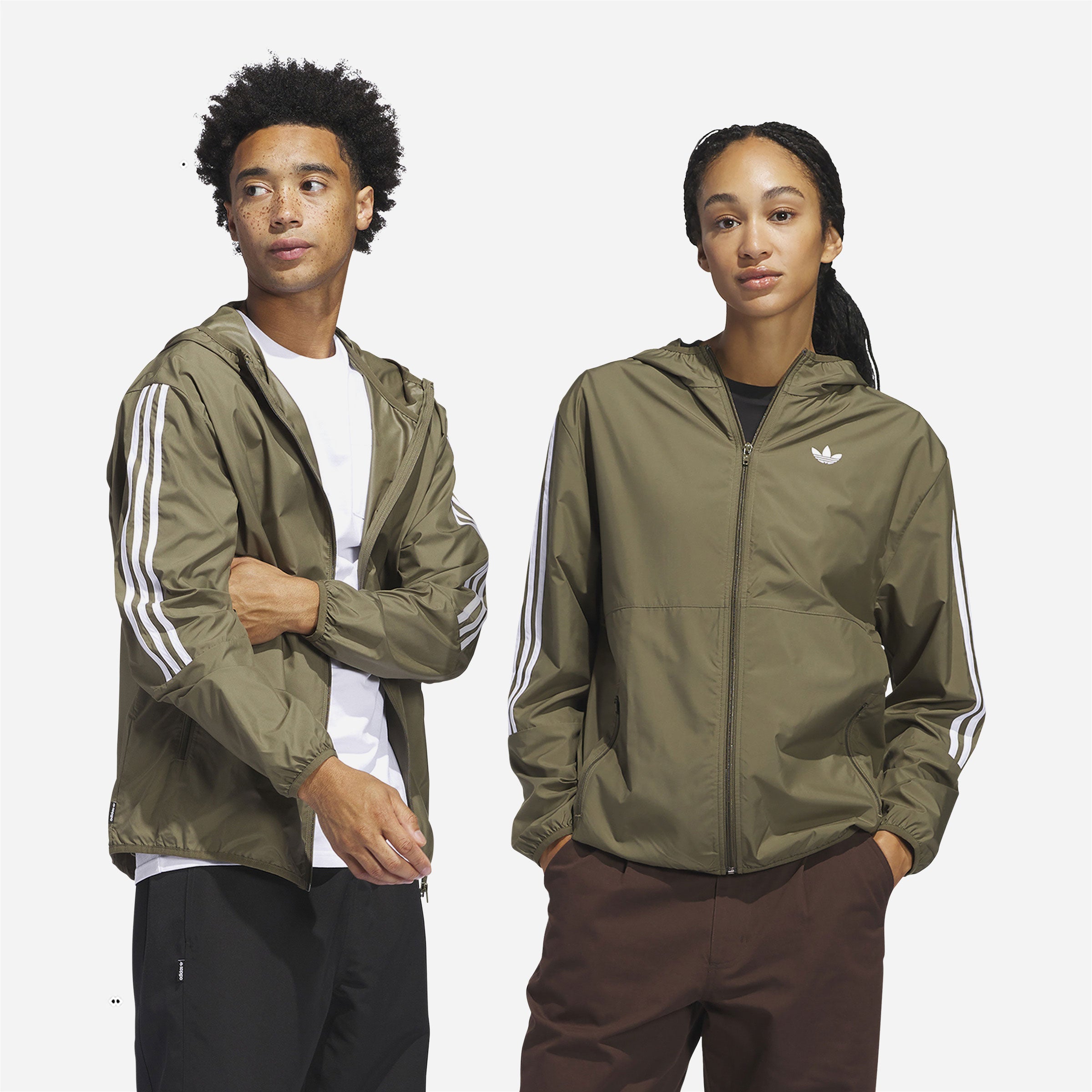 Adidas Skateboarding - Windbreaker - Strata Olive / White