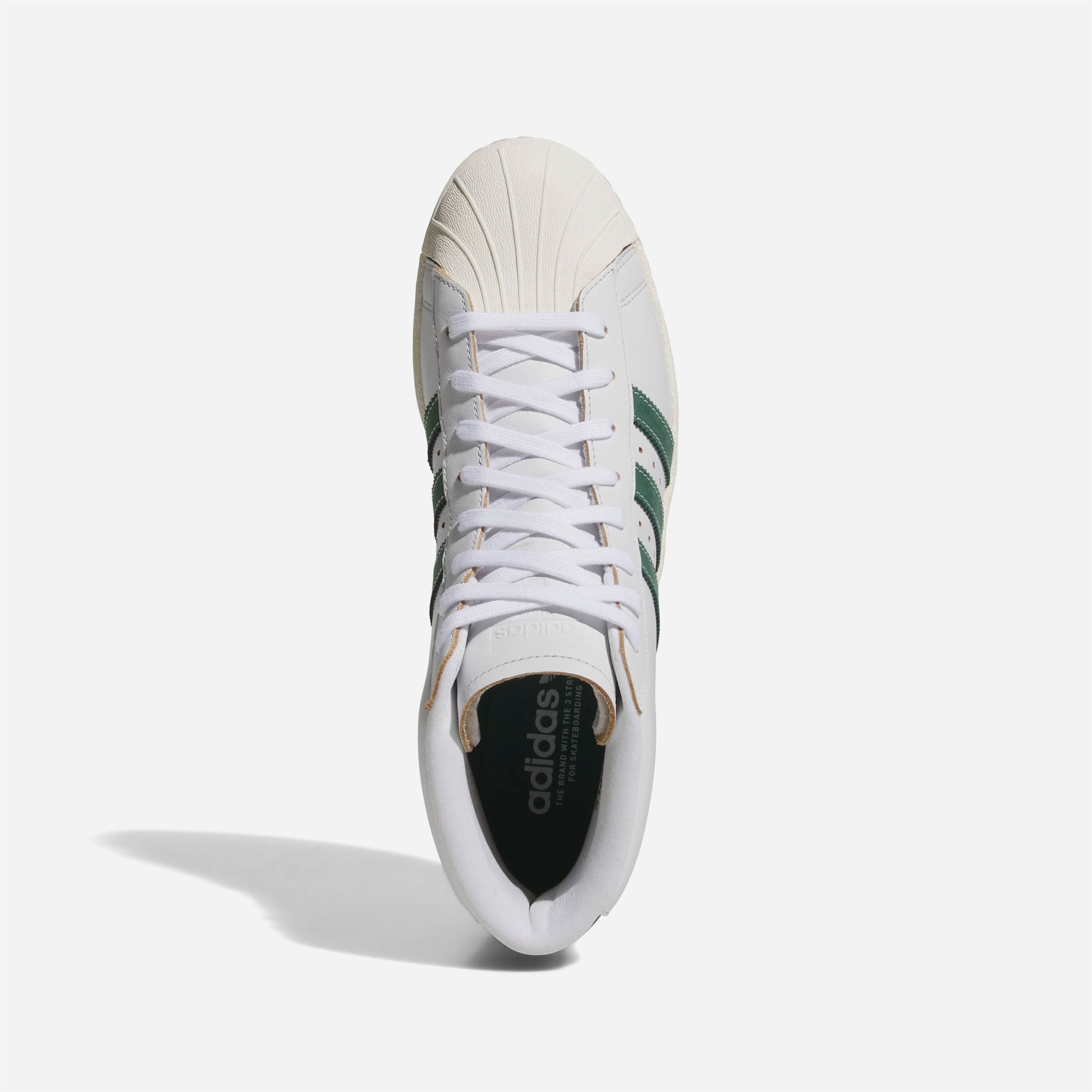 Adidas Skateboarding - Pro Model 80 ADV - Crystal White / Collegiate Green / Off White