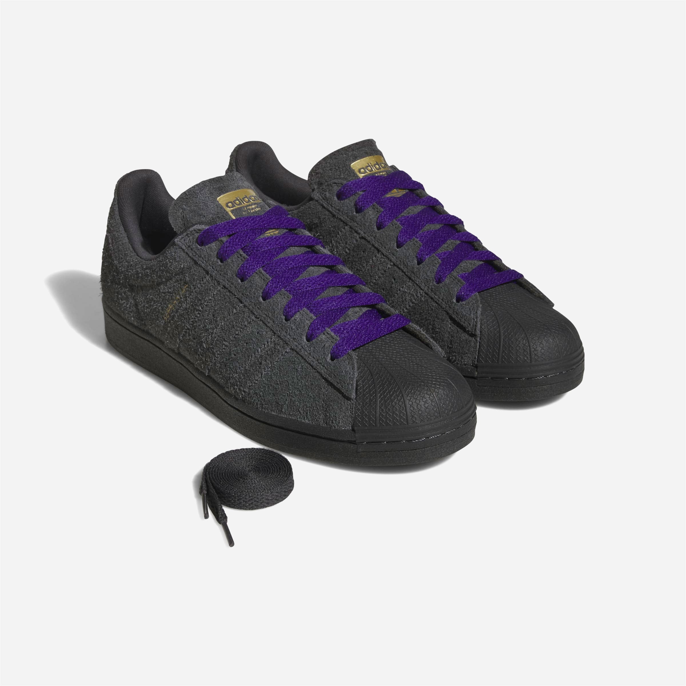 Adidas - Superstar ADV - Carbon / Carbon / Collegiate Purple