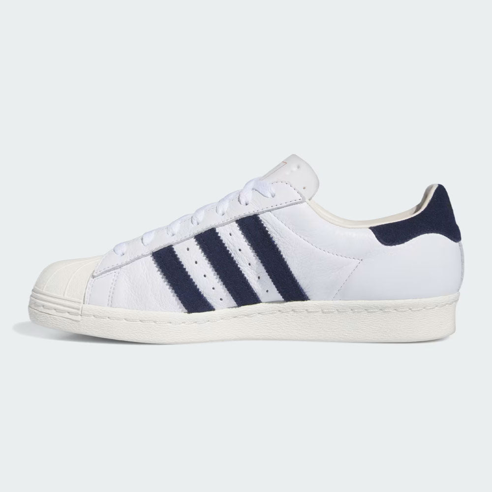 ADIDAS SKATEBOARDING x POP TRADING CO - SUPERSTAR ADV TRAINERS - Cloud White - Collegiate Navy -
