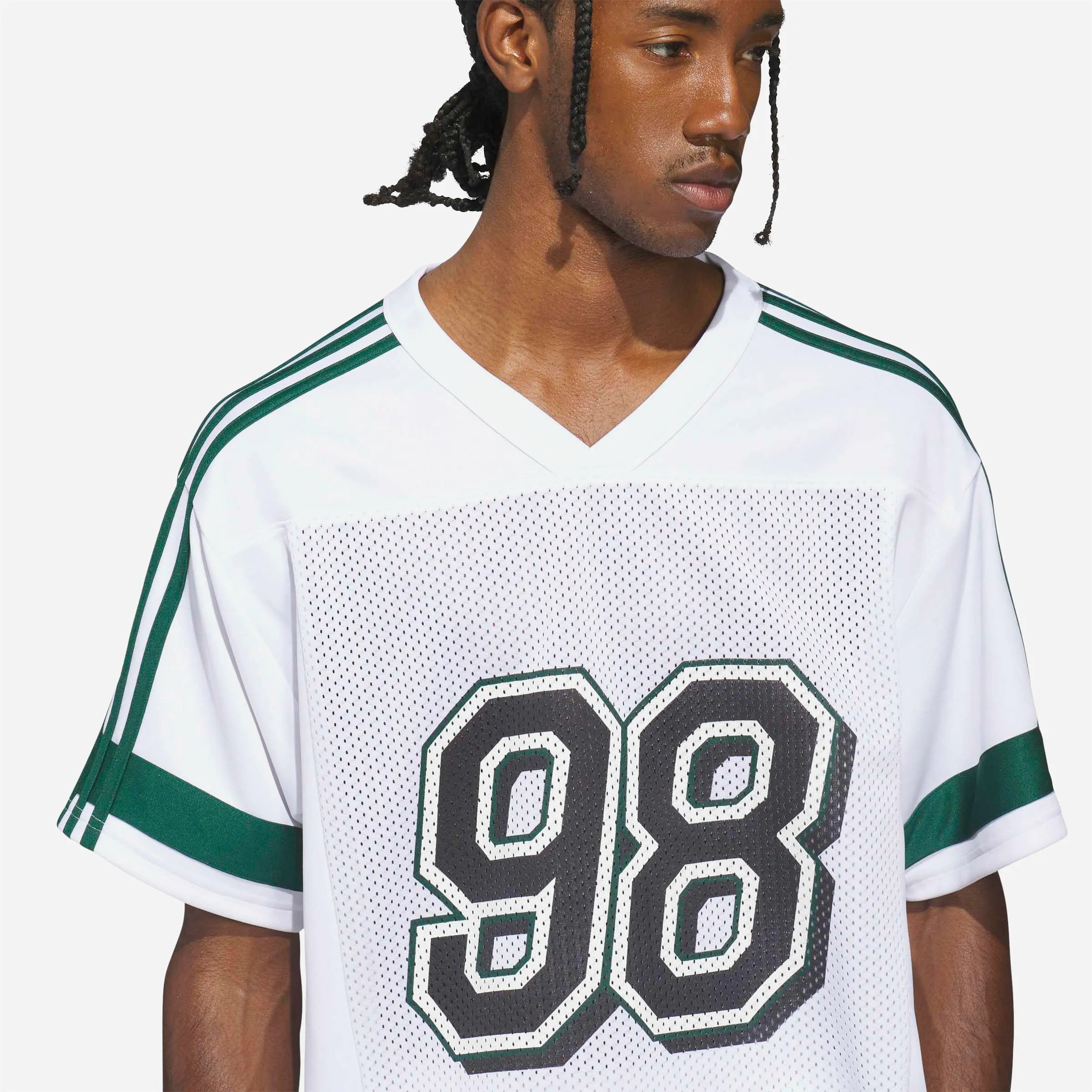 Maillot de Football Américain Adidas Skateboarding Tyshawn - White / Collegiate Green