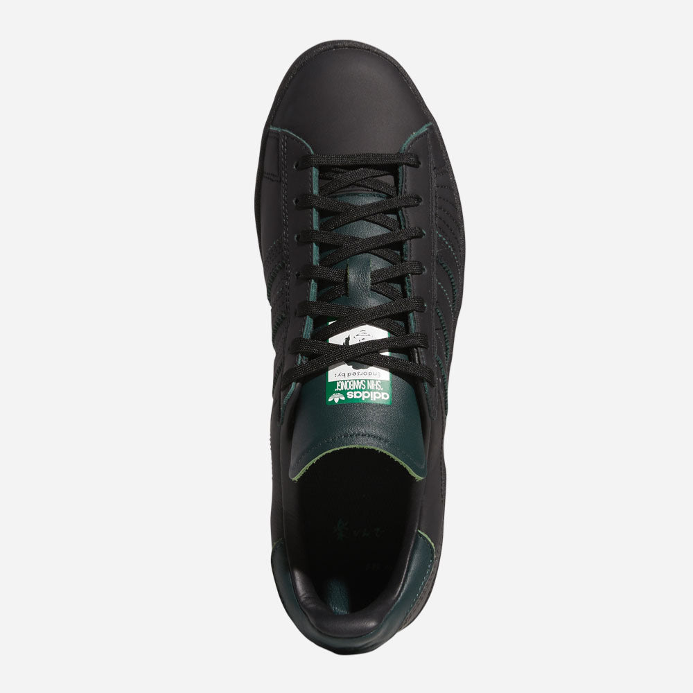 ADIDAS SKATEBOARDING - CAMPUS ADV x SANBONGI - Core Black Core Black Collegiate Green