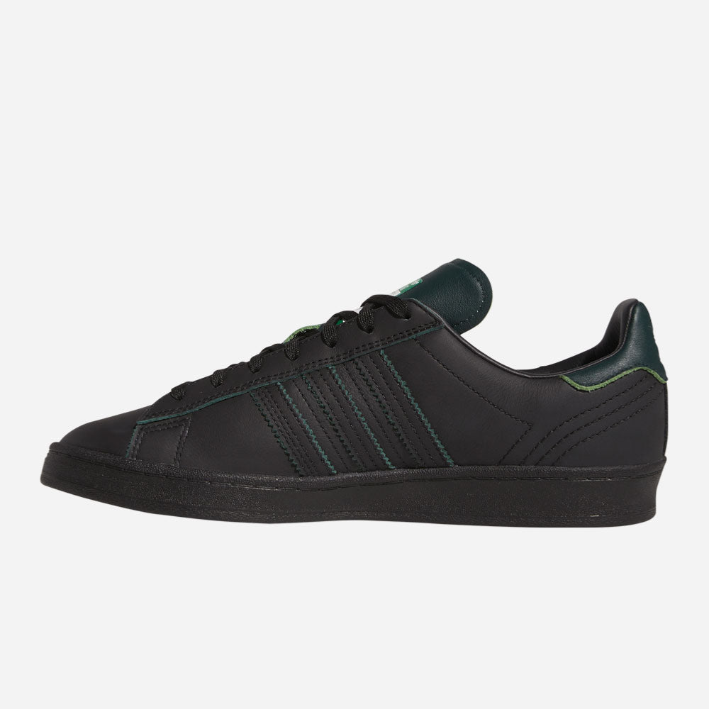 ADIDAS SKATEBOARDING - CAMPUS ADV x SANBONGI - Core Black Core Black Collegiate Green
