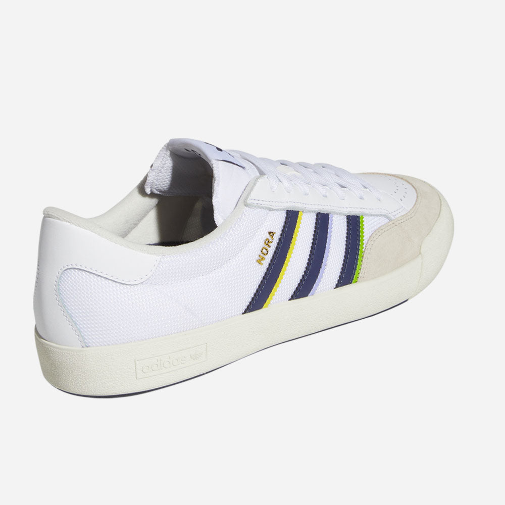 Adidas Skateboarding - Nora - Cloud White Shadow Navy Gold Metallic