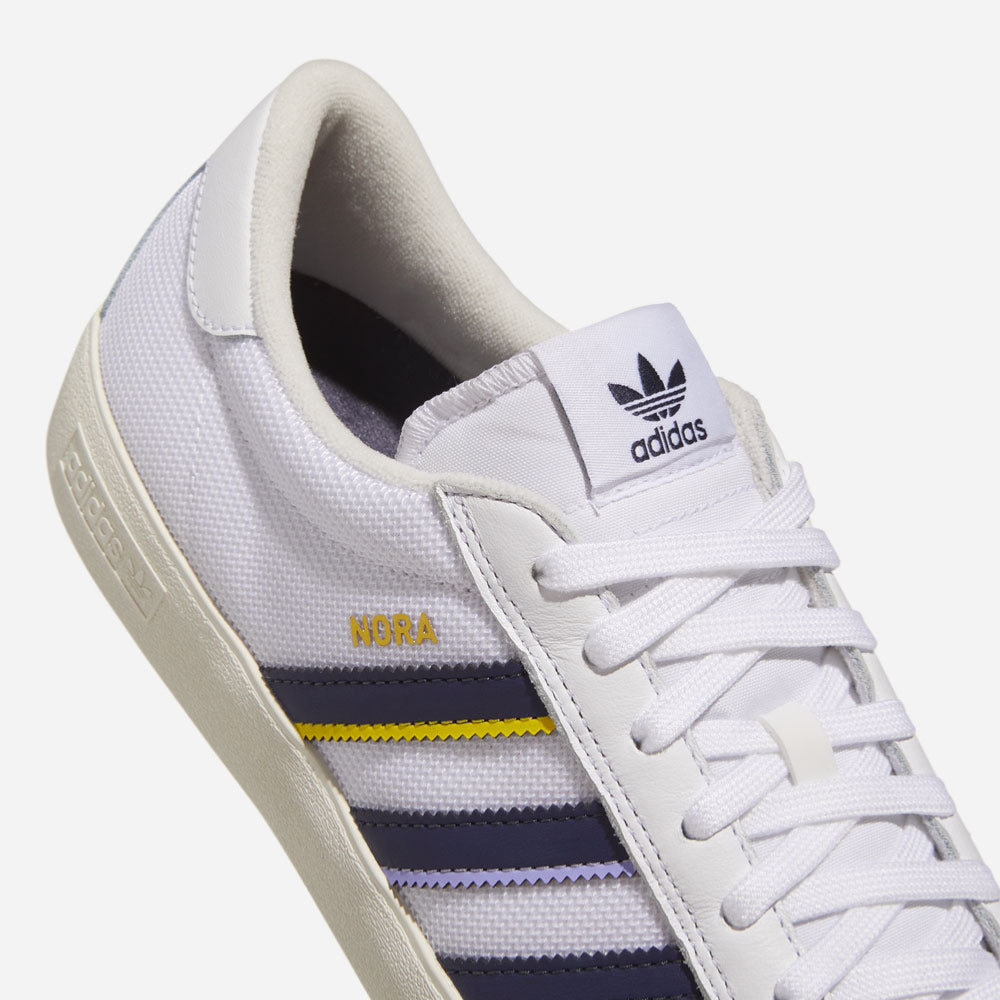 Adidas Skateboarding - Nora - Cloud White Shadow Navy Gold Metallic