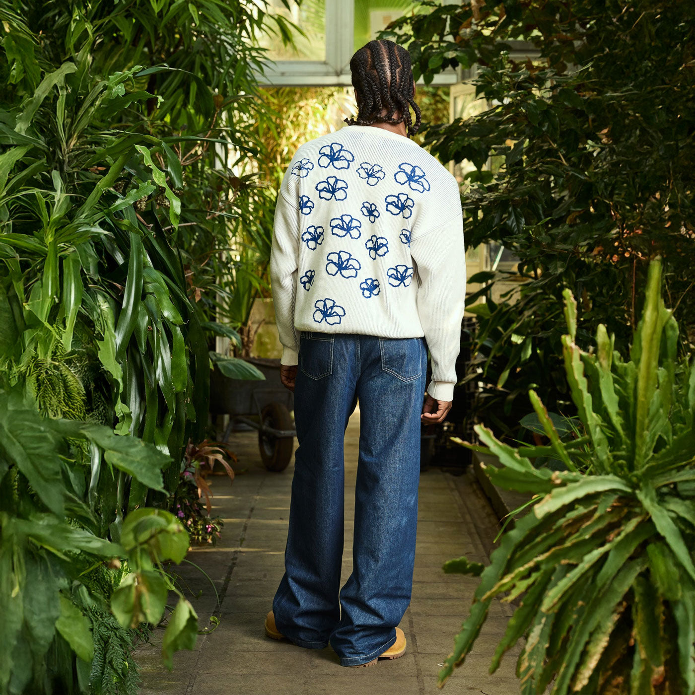 Arbor Antwerp - Ribbed Flower Knit - Beige