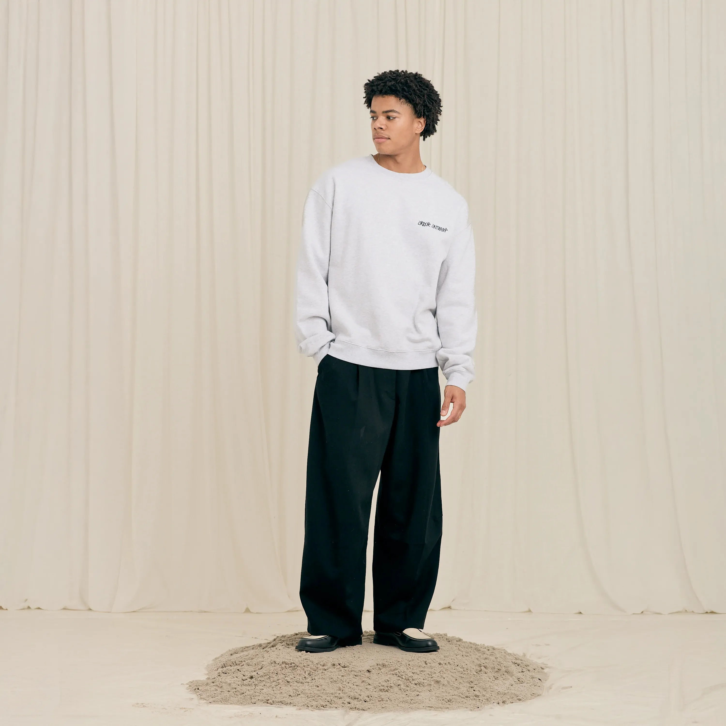 Arbor Antwerp Violet Pink Crewneck Grey- Heavyweight (450 GSM)