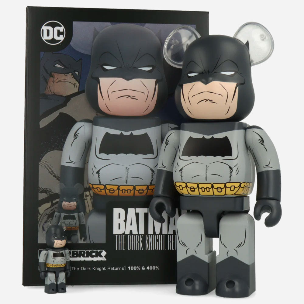 MEDICOM TOY - BEARBRICK 400% + 100% BATMAN THE DARK KNIGHT TRIUMPHANT