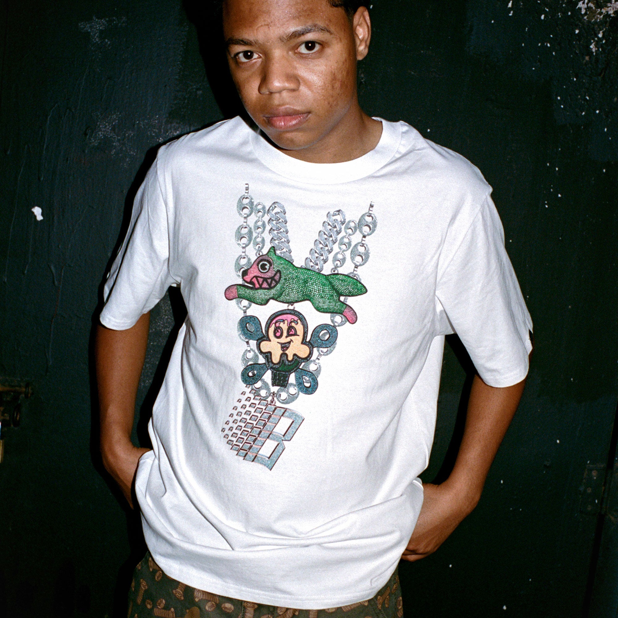 Bronze 56K x Ice Cream - 56 Carats Tee - White