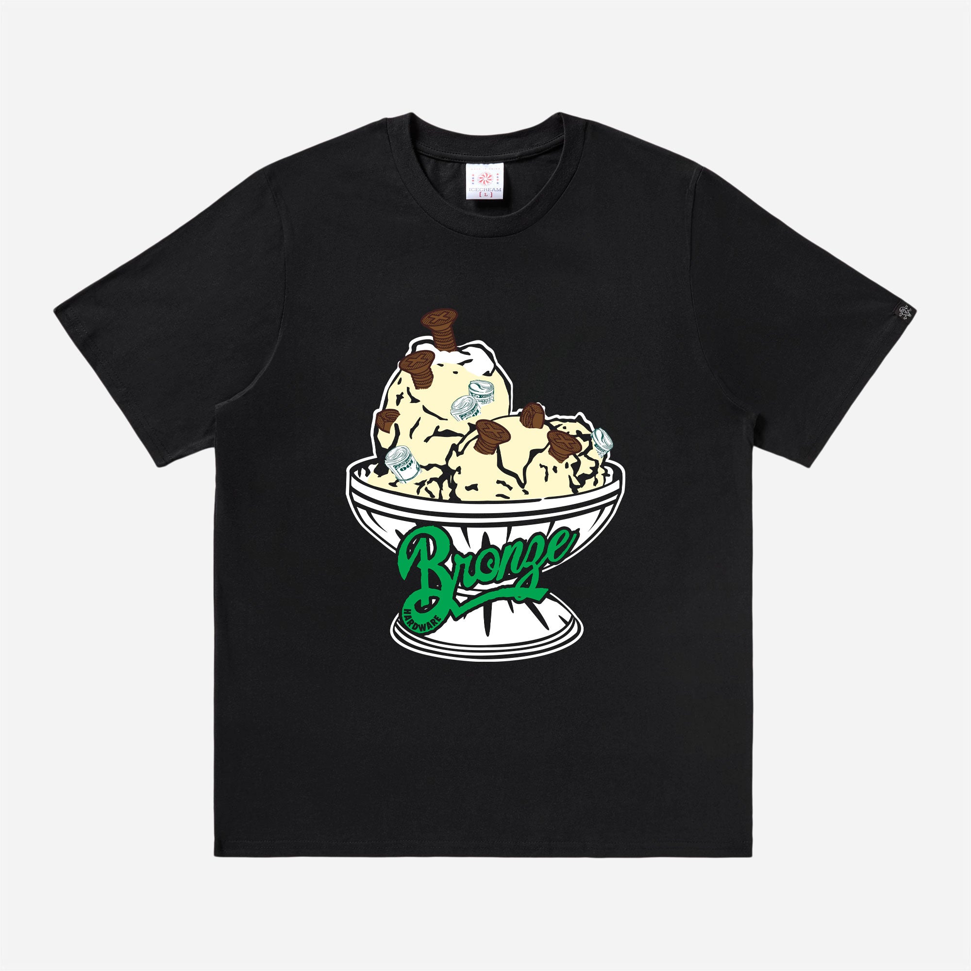 Bronze 56K x Ice Cream - 56,000 Flavors Tee - Black