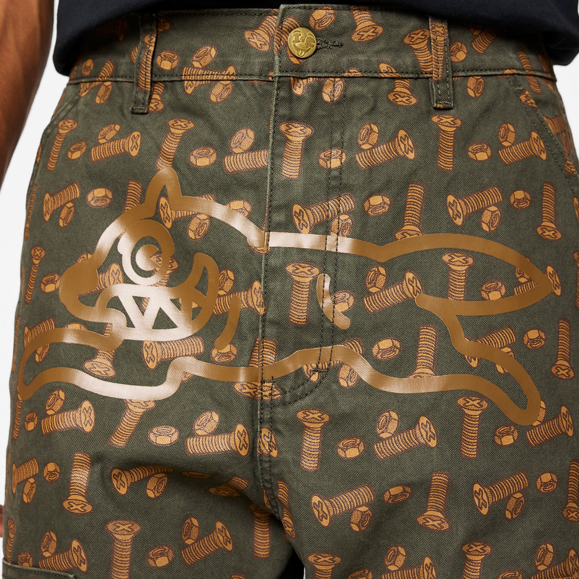 Bronze 56K x Ice Cream - Hardware Carpenter Pant - AOP Pattern