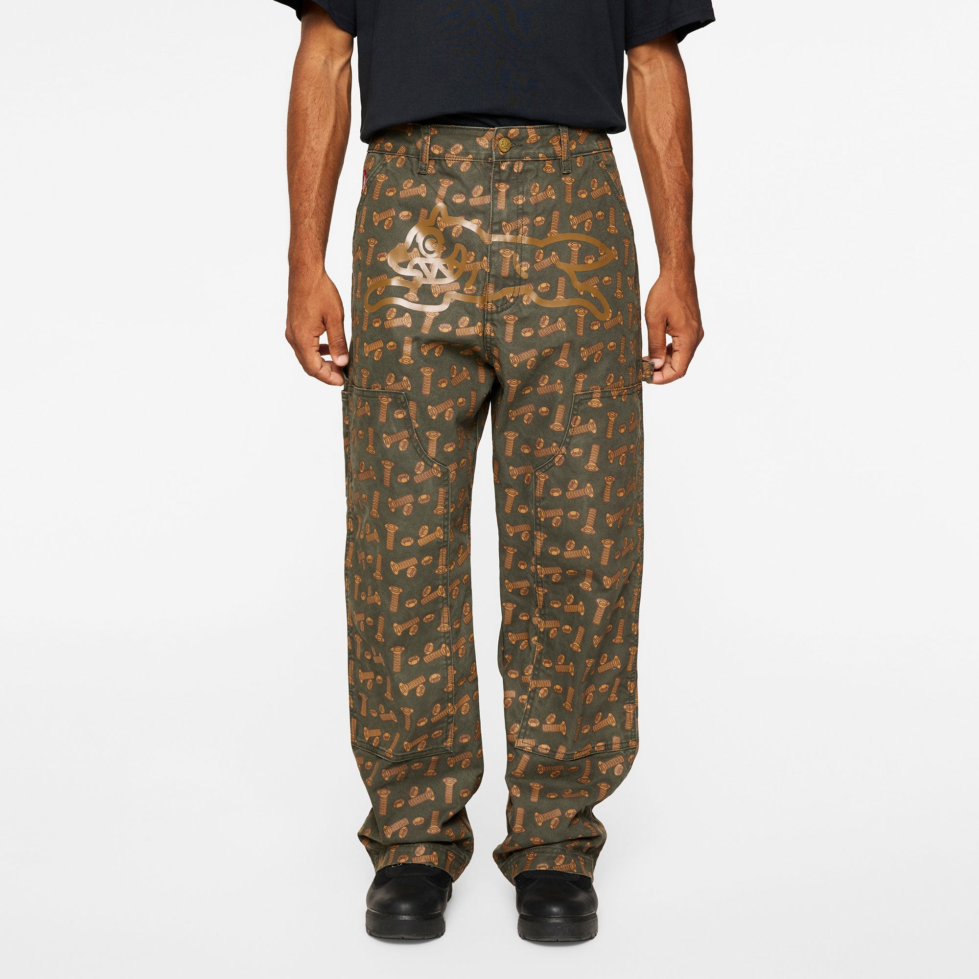 Bronze 56K x Ice Cream - Hardware Carpenter Pant - AOP Pattern