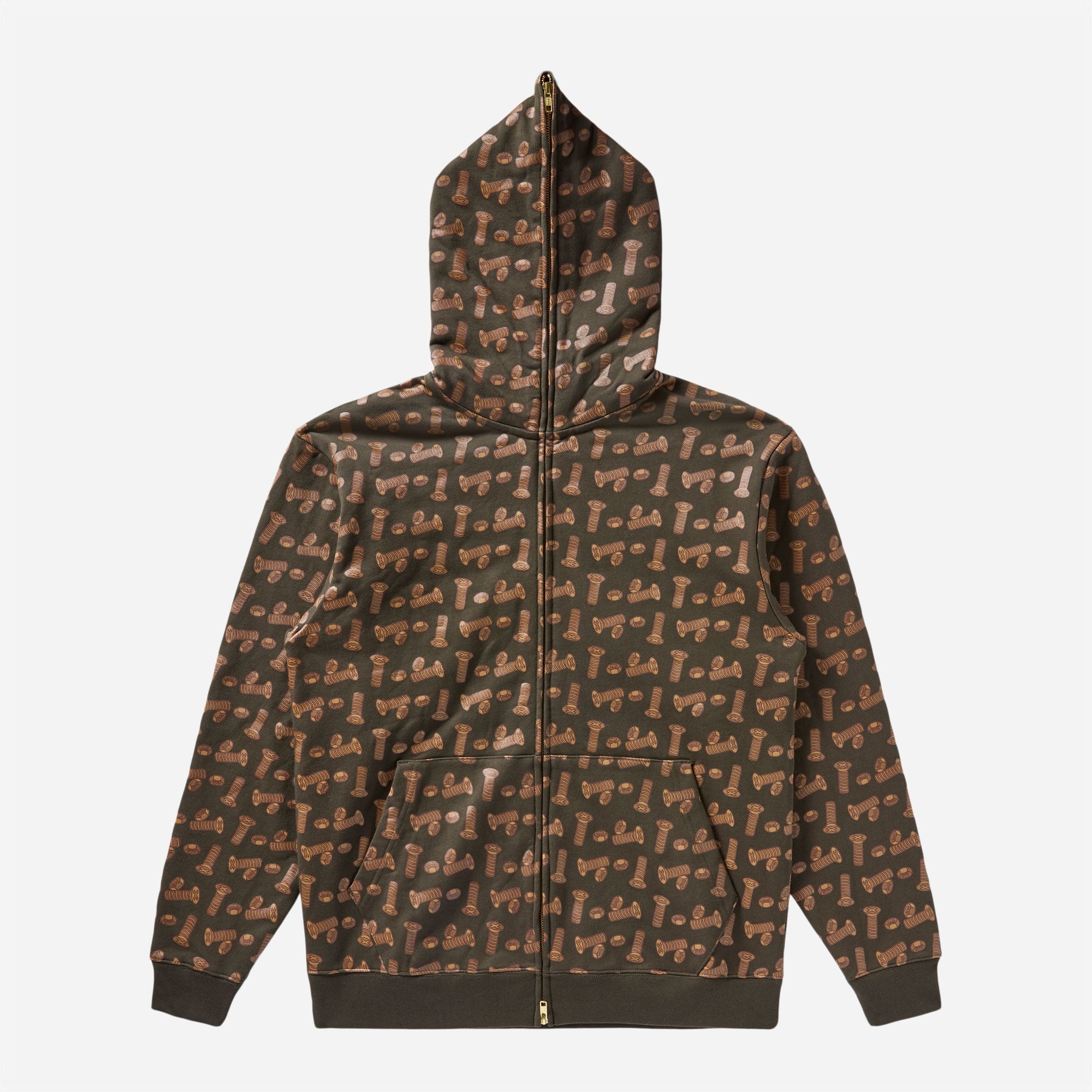 Bronze 56K x Ice Cream - Hardware Full Zip Hoodie - AOP Pattern