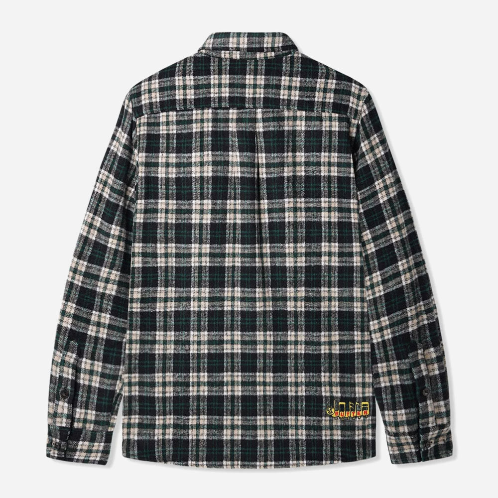 Butter Goods - Caterpillar Flannel Shirt - Navy Forest