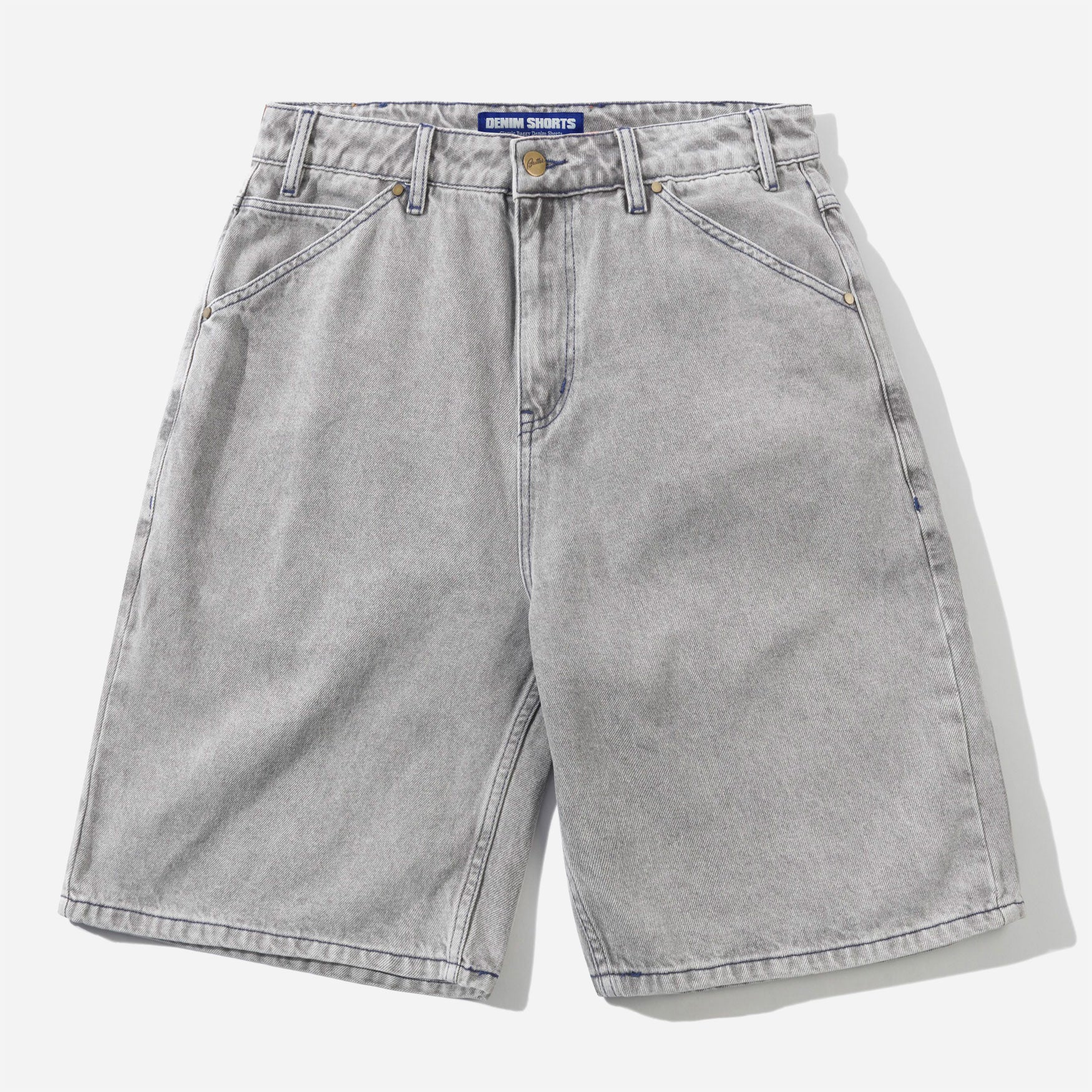 BUTTER GOODS - Encounter Denim Shorts - Washed Soft Grey