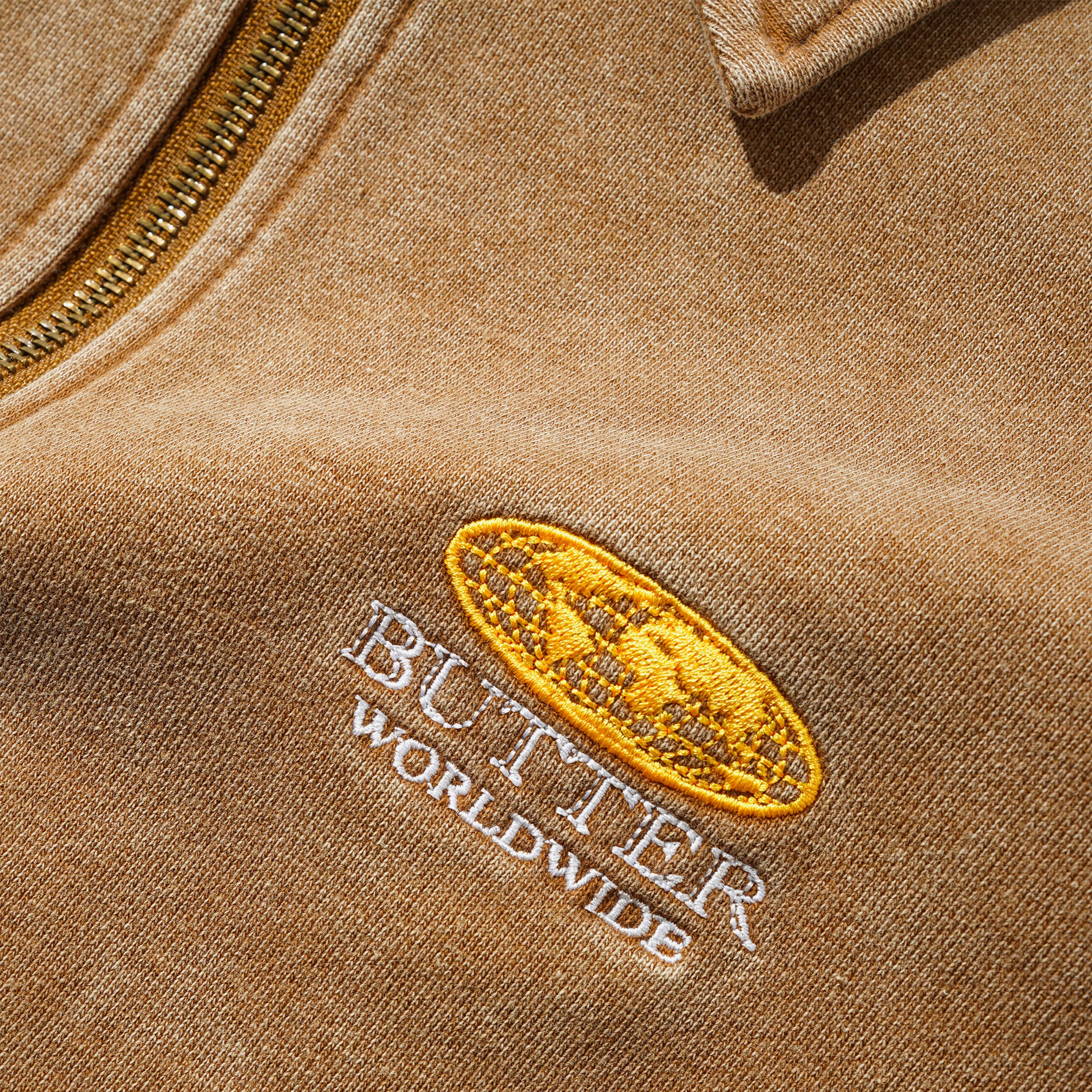 Butter Goods - Corp 1/4 Zip Pullover - Brown