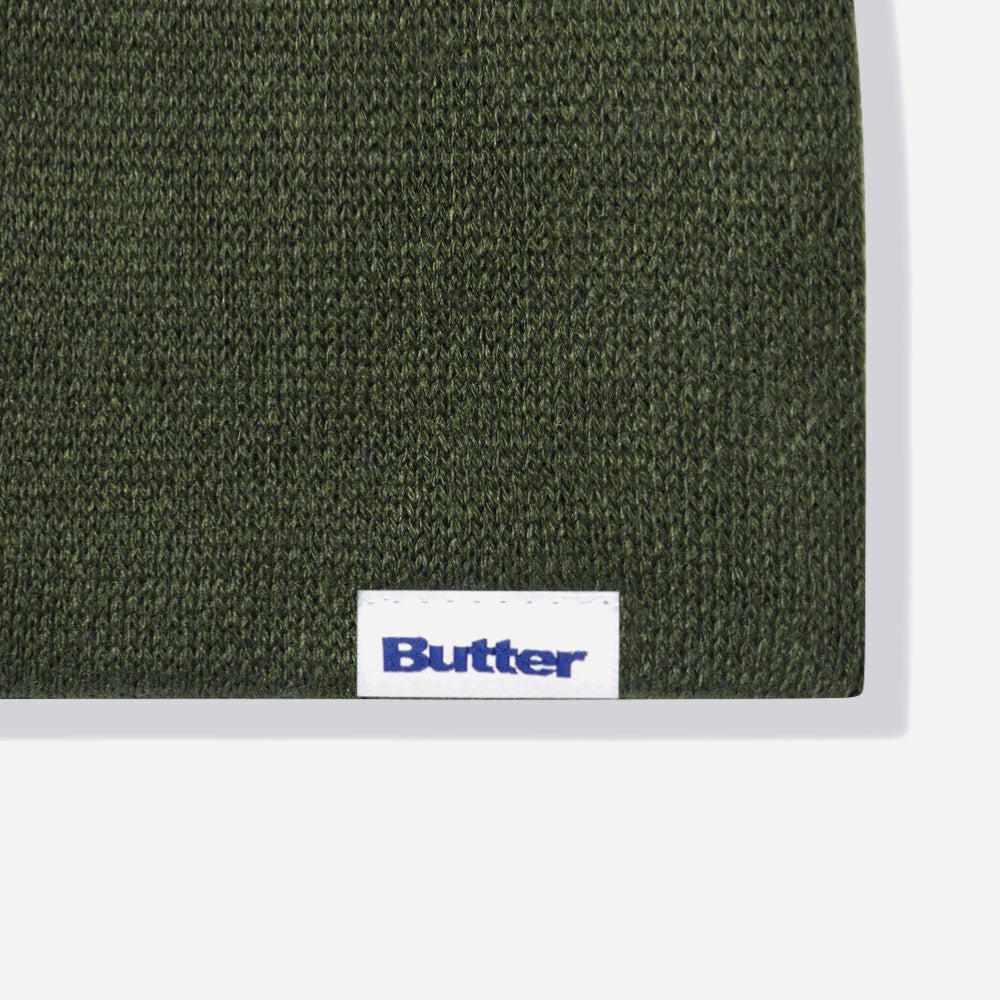 Butter Goods - Big Apple Skull Beanie - Dark Sage