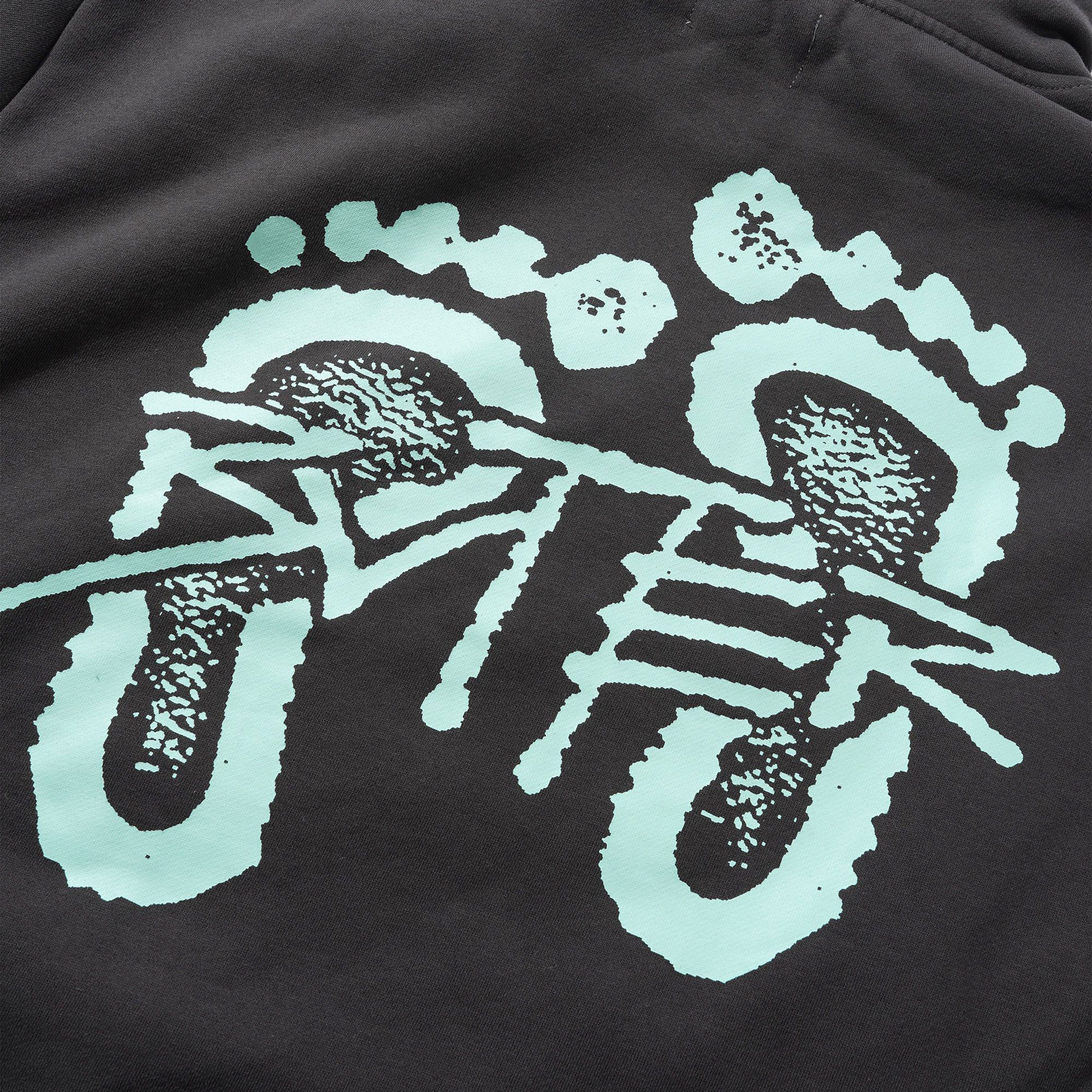 Butter Goods - Footprints Pullover Hood - Charcoal