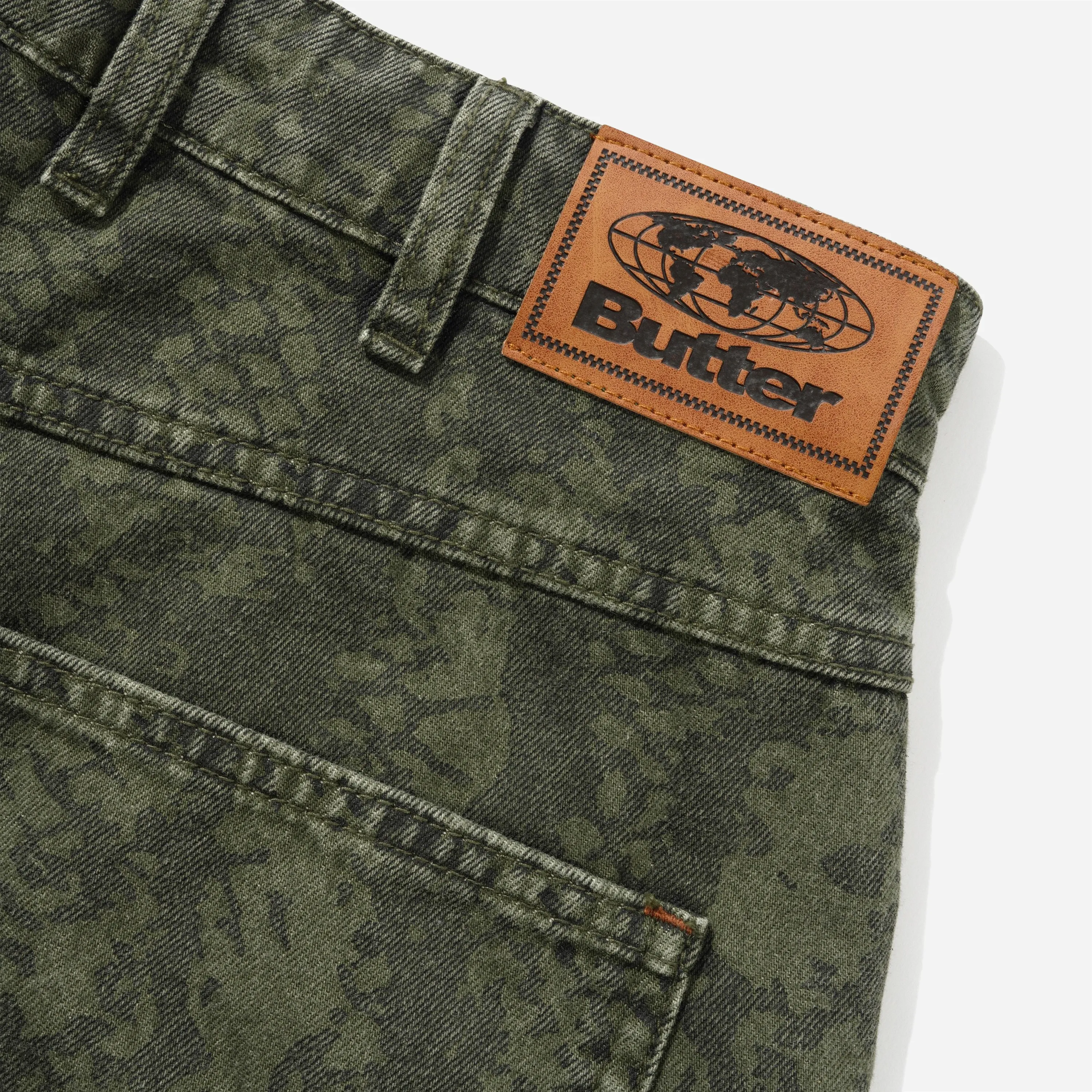 Jean Baggy Butter Goods - Garage Denim Jeans Lowland Camo