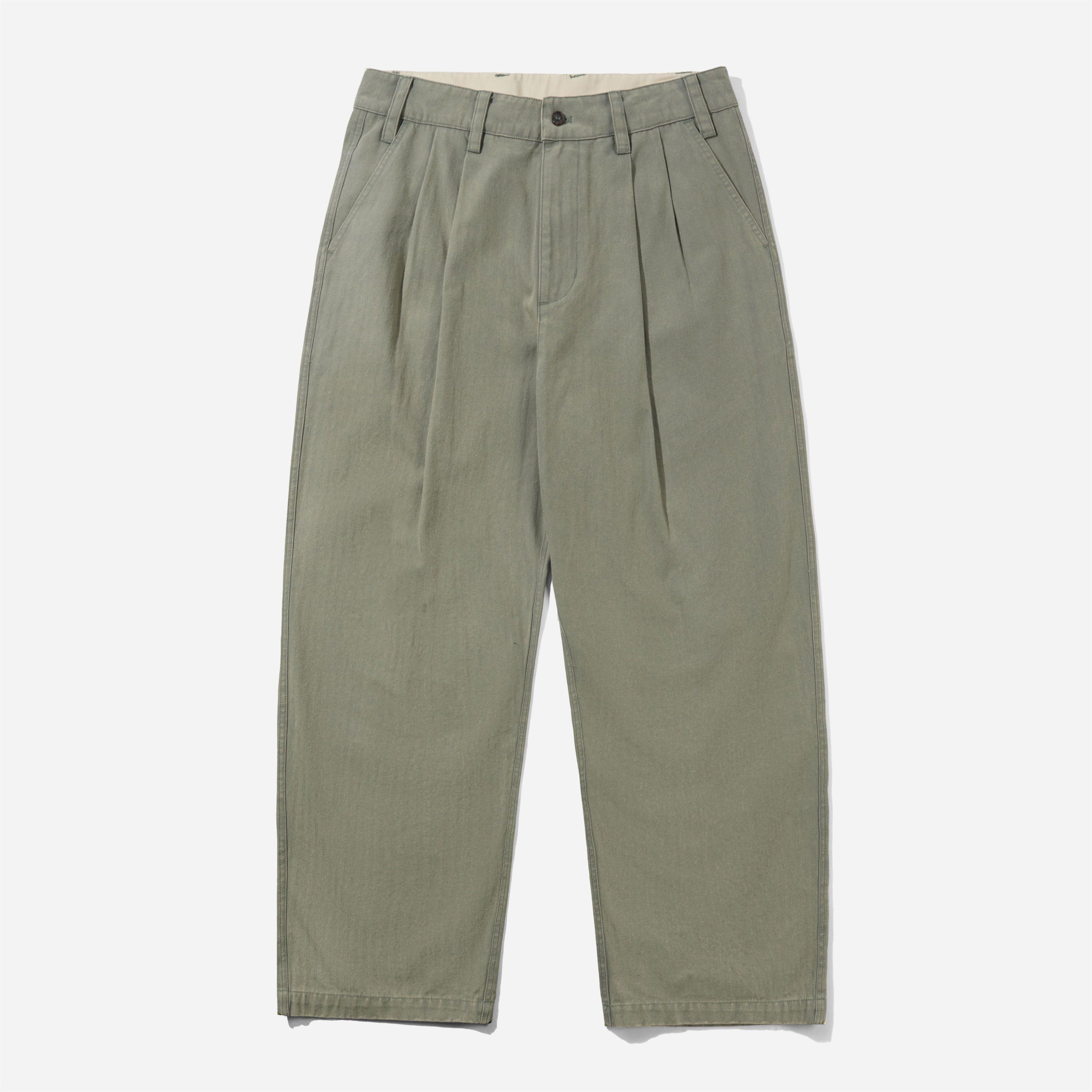 Butter Goods - Pleated Trousers - Washed Fatigue