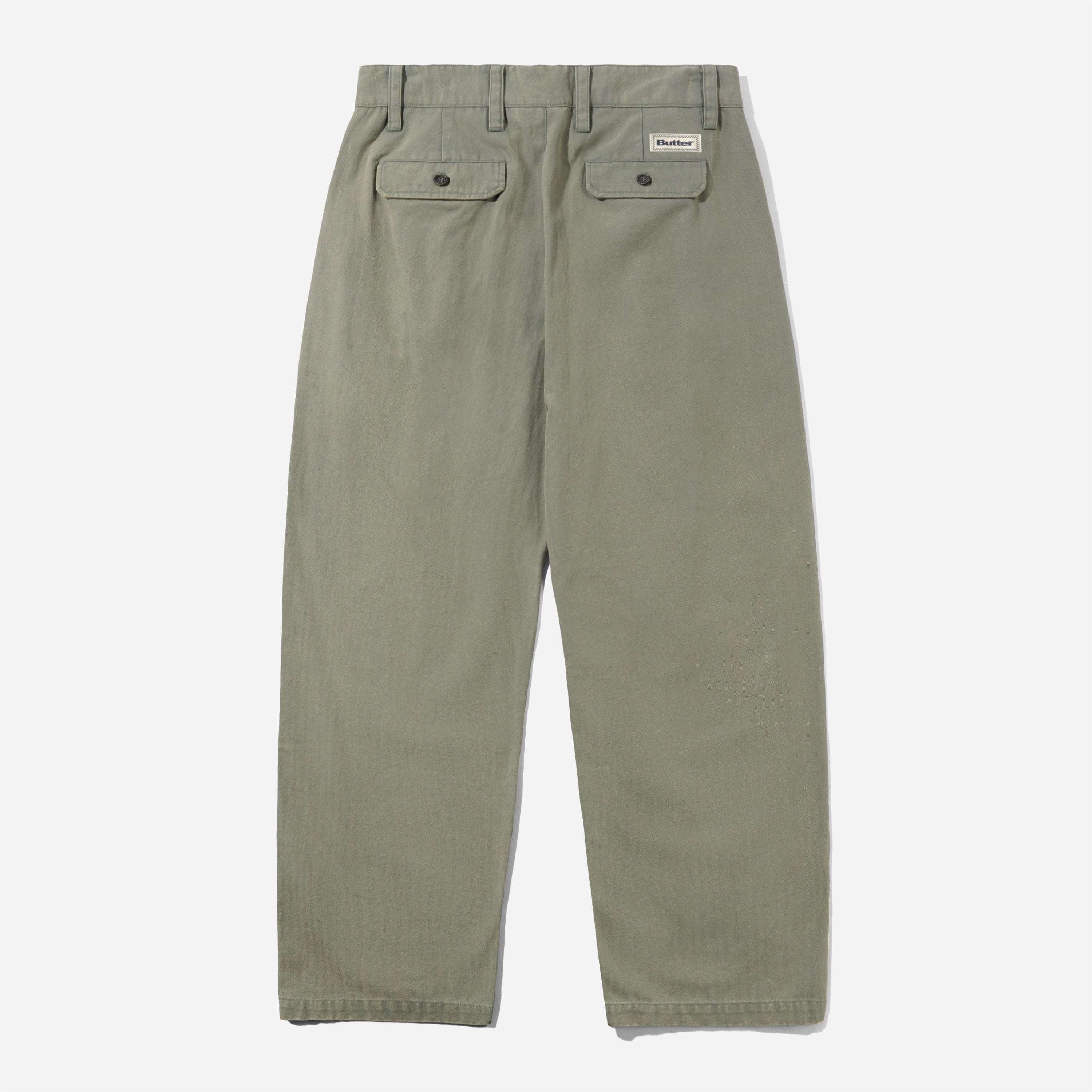 Butter Goods - Pleated Trousers - Washed Fatigue
