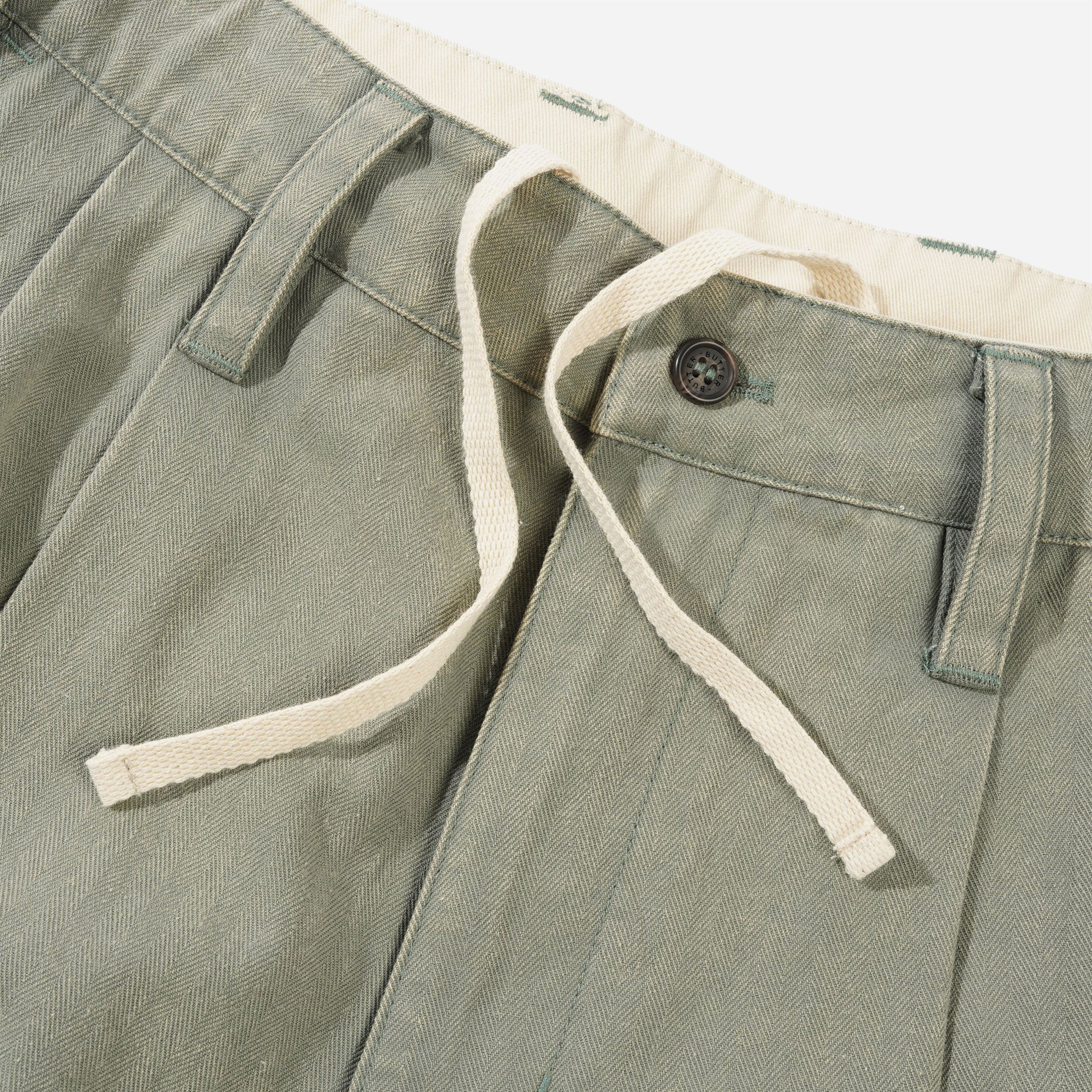 Butter Goods - Pleated Trousers - Washed Fatigue