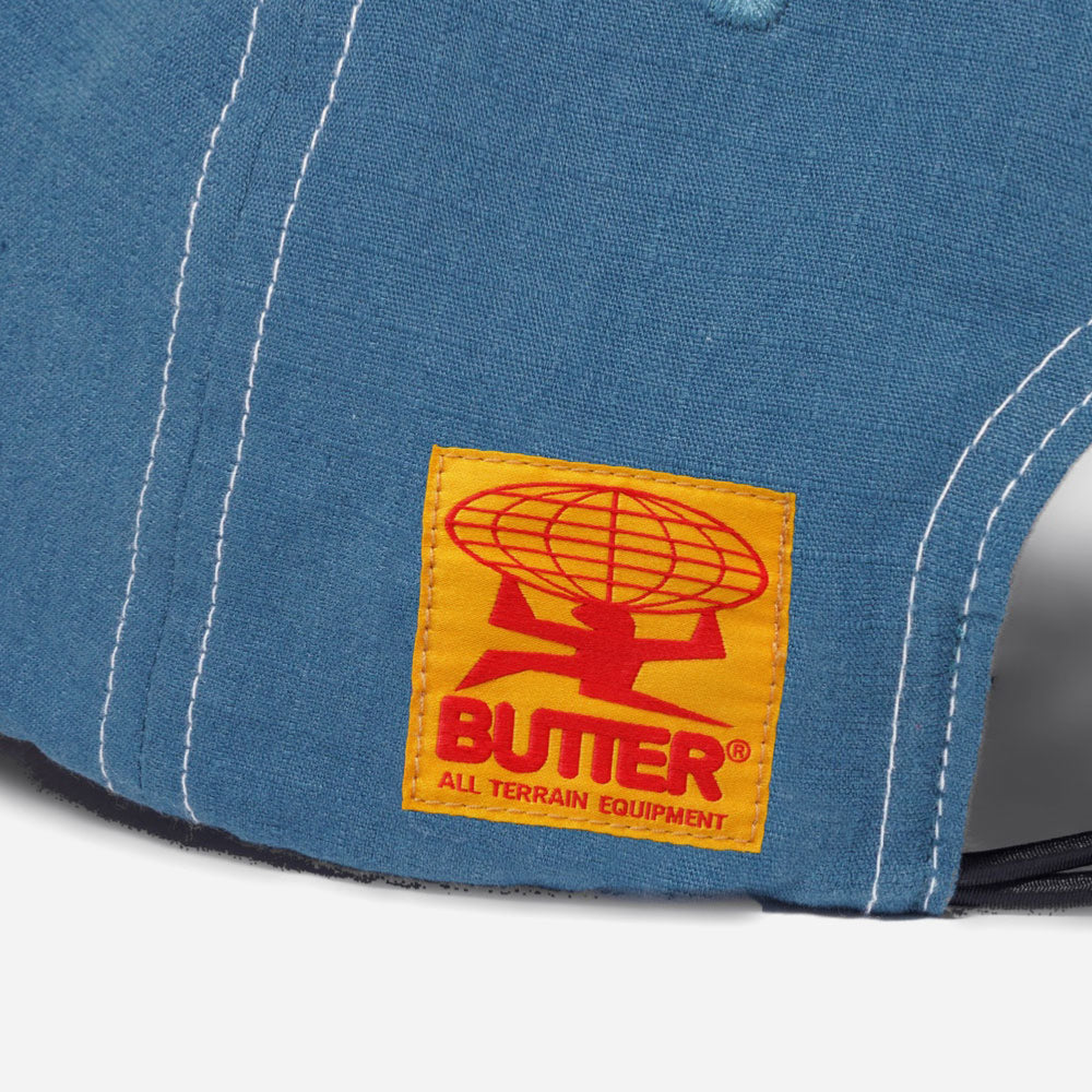 Butter Goods - Washed Ripstop 6 Panel Cap - Navy