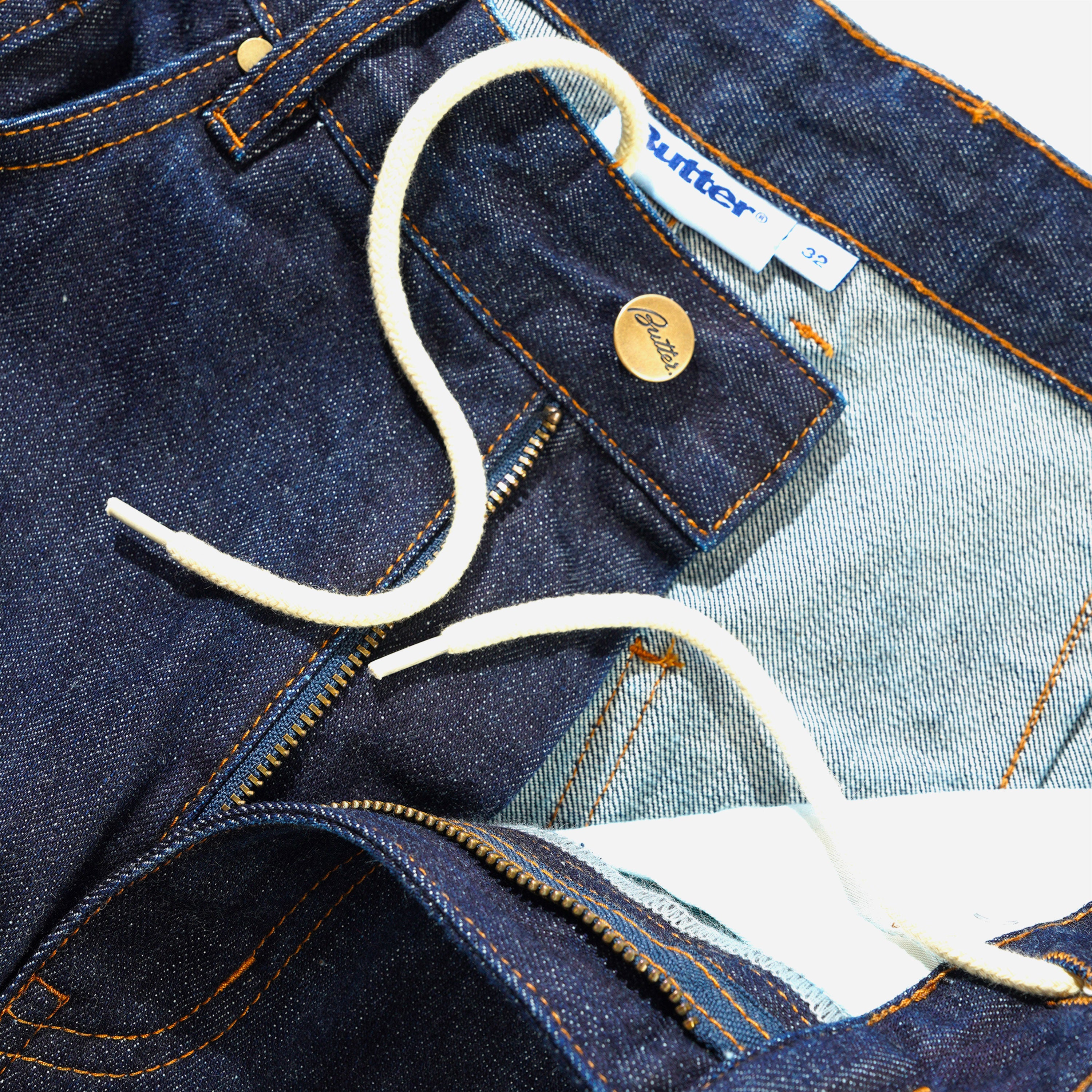 Butter Goods - Wide Cut Denim Jeans - Selvedge Blue