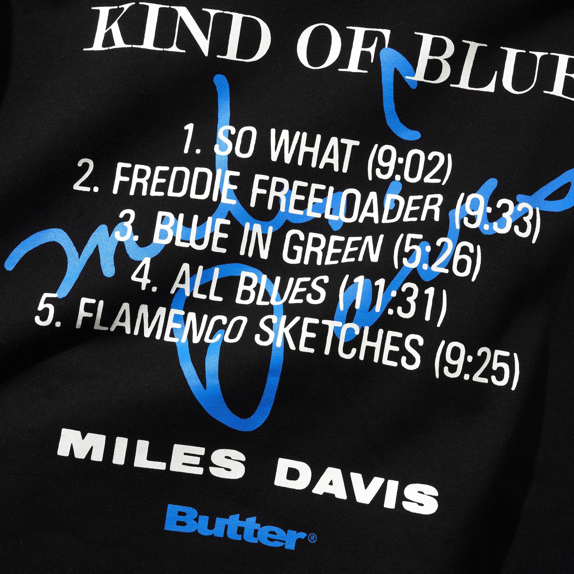 Butter Goods x Miles Davis - Kind Of Blue Pullover Hood - Black