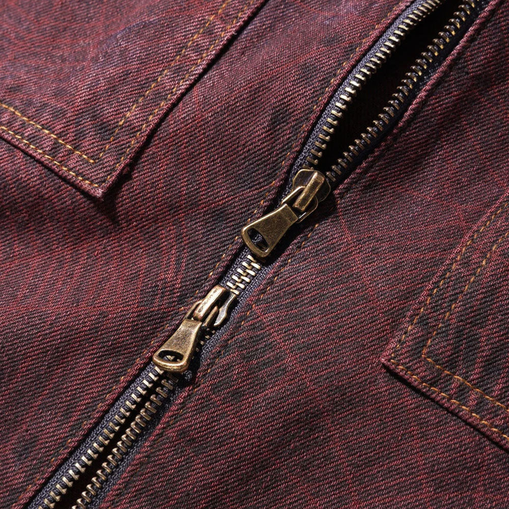 Butter Goods - Overdye Web Denim Jacket - Brick