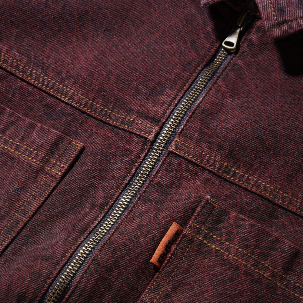 Butter Goods - Overdye Web Denim Jacket - Brick