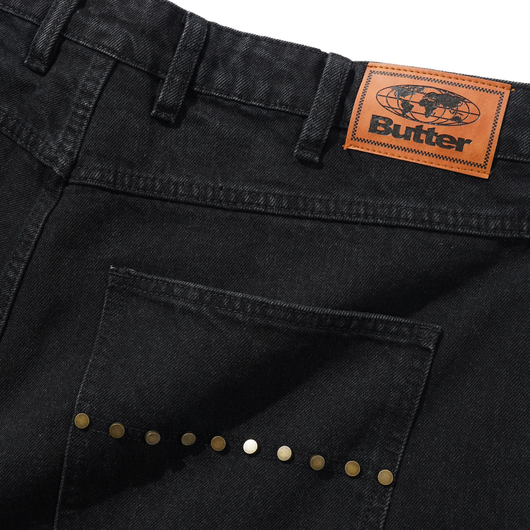 BUTTER GOODS - Rivet Denim Shorts - Washed Black