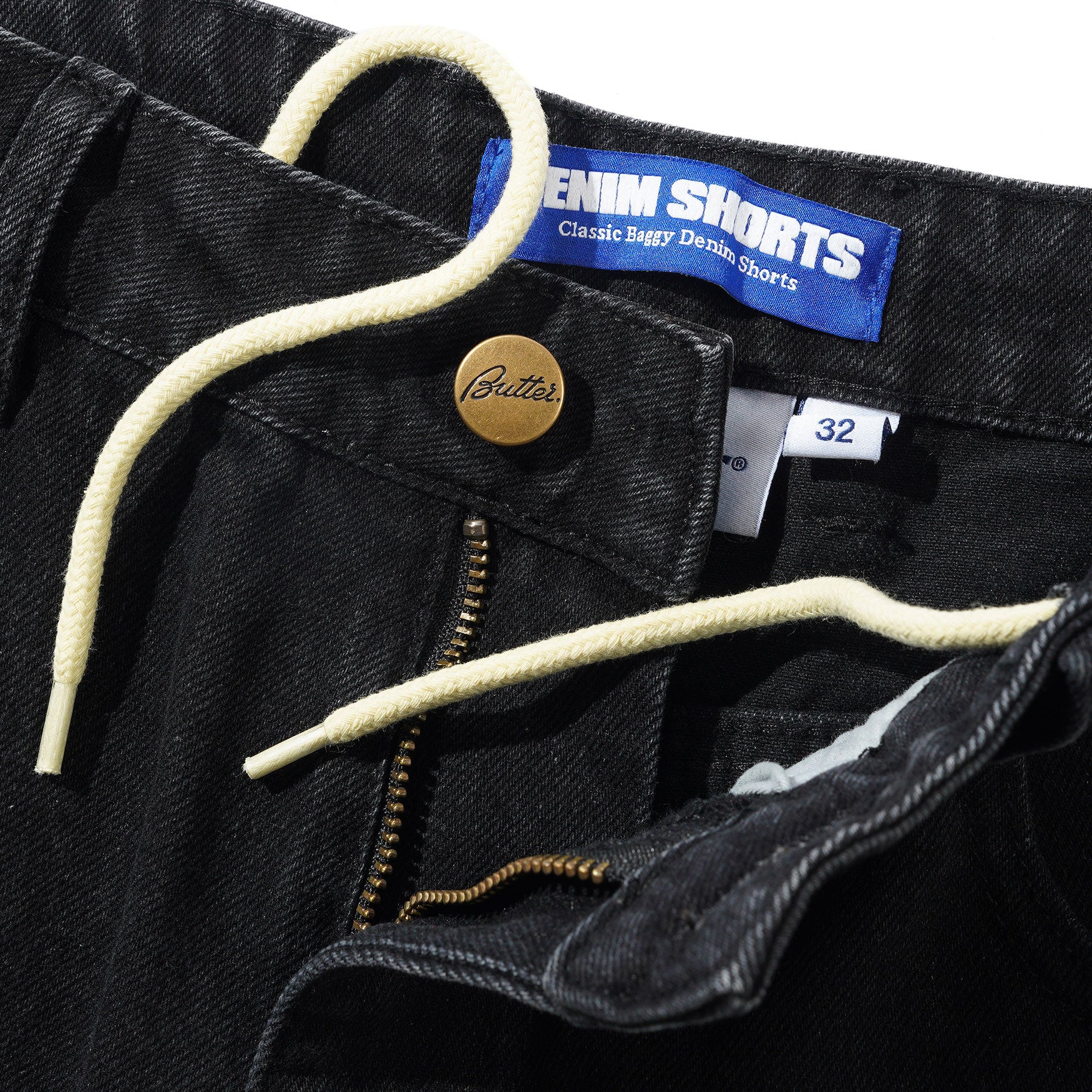 BUTTER GOODS - Rivet Denim Shorts - Washed Black