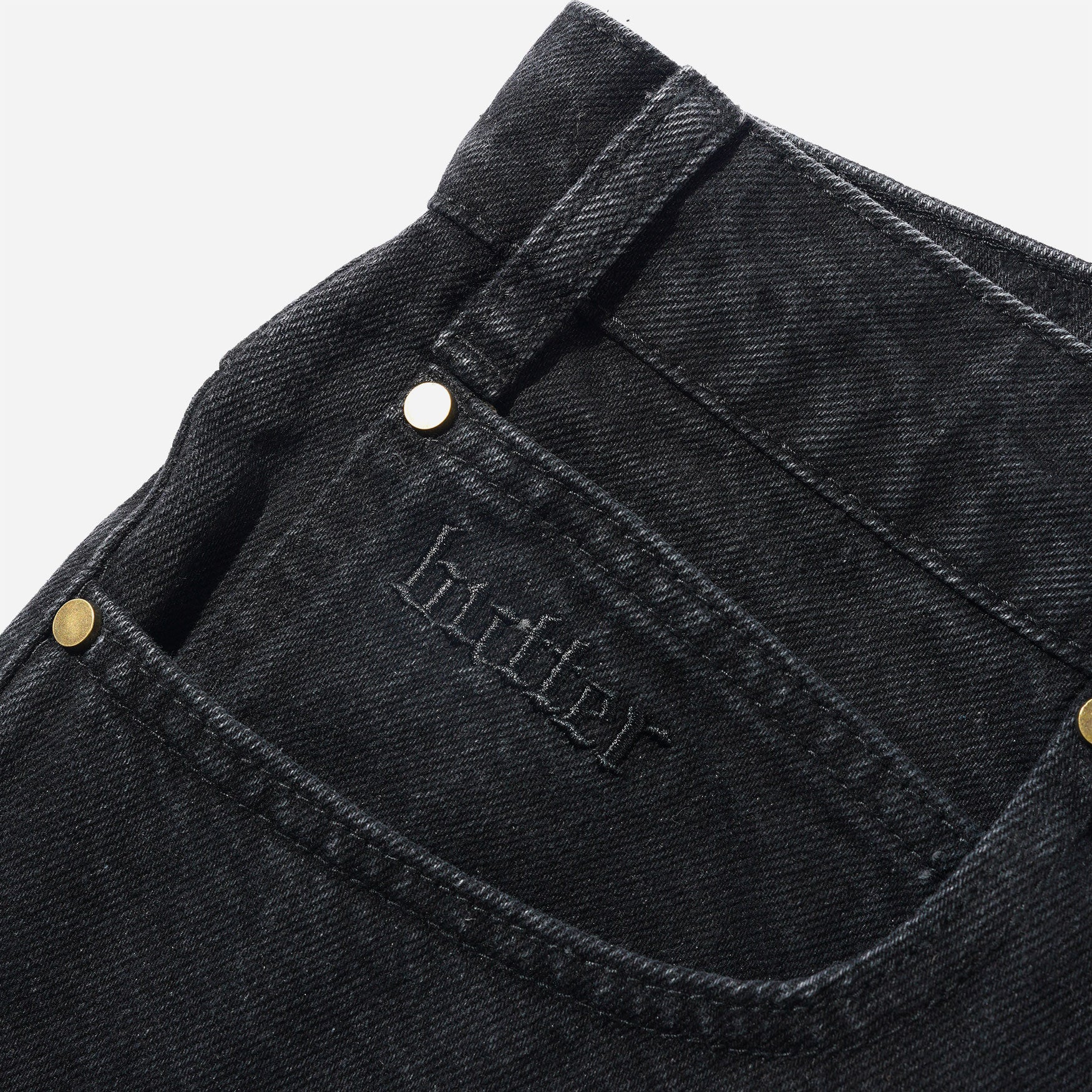 Butter Goods - Rivet Denim Jeans (BAGGY) - Washed Black
