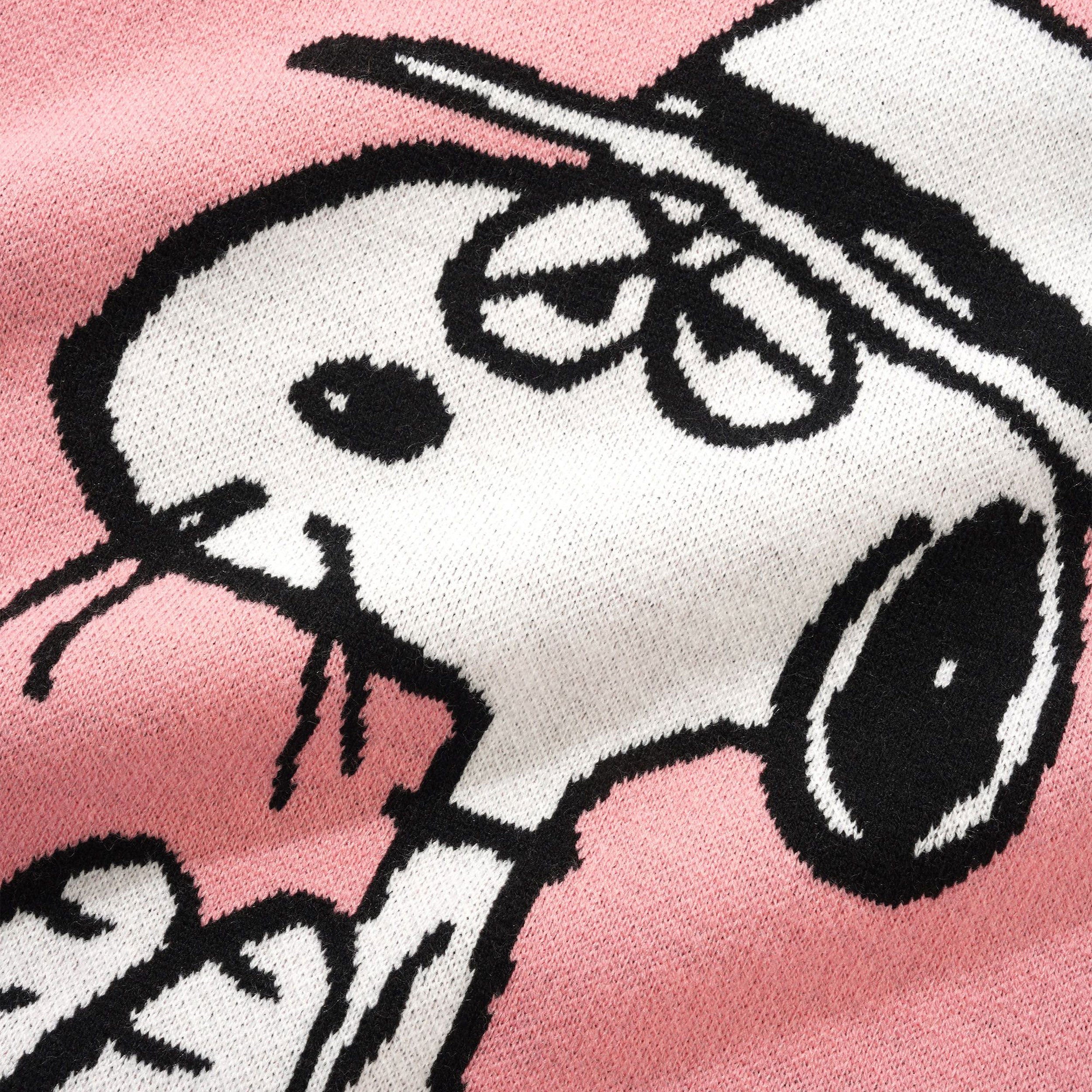 Butter Goods x Peanuts - Spike Knit Sweater - Light Pink