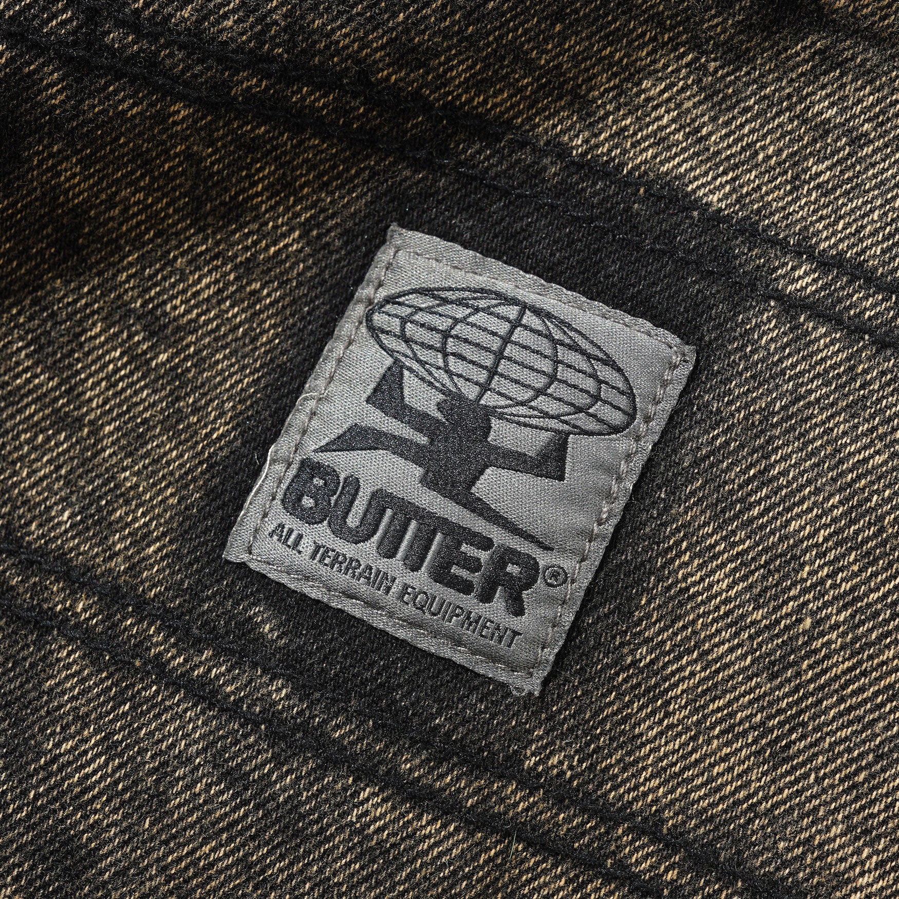Butter Goods - Wide Cut Denim Jeans - Acid Washed Brown