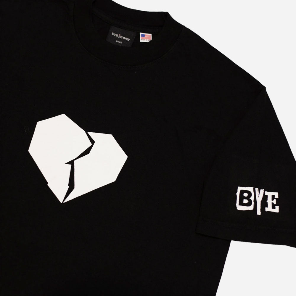 BYE JEREMY - HEARTBROKEN TEE - Black