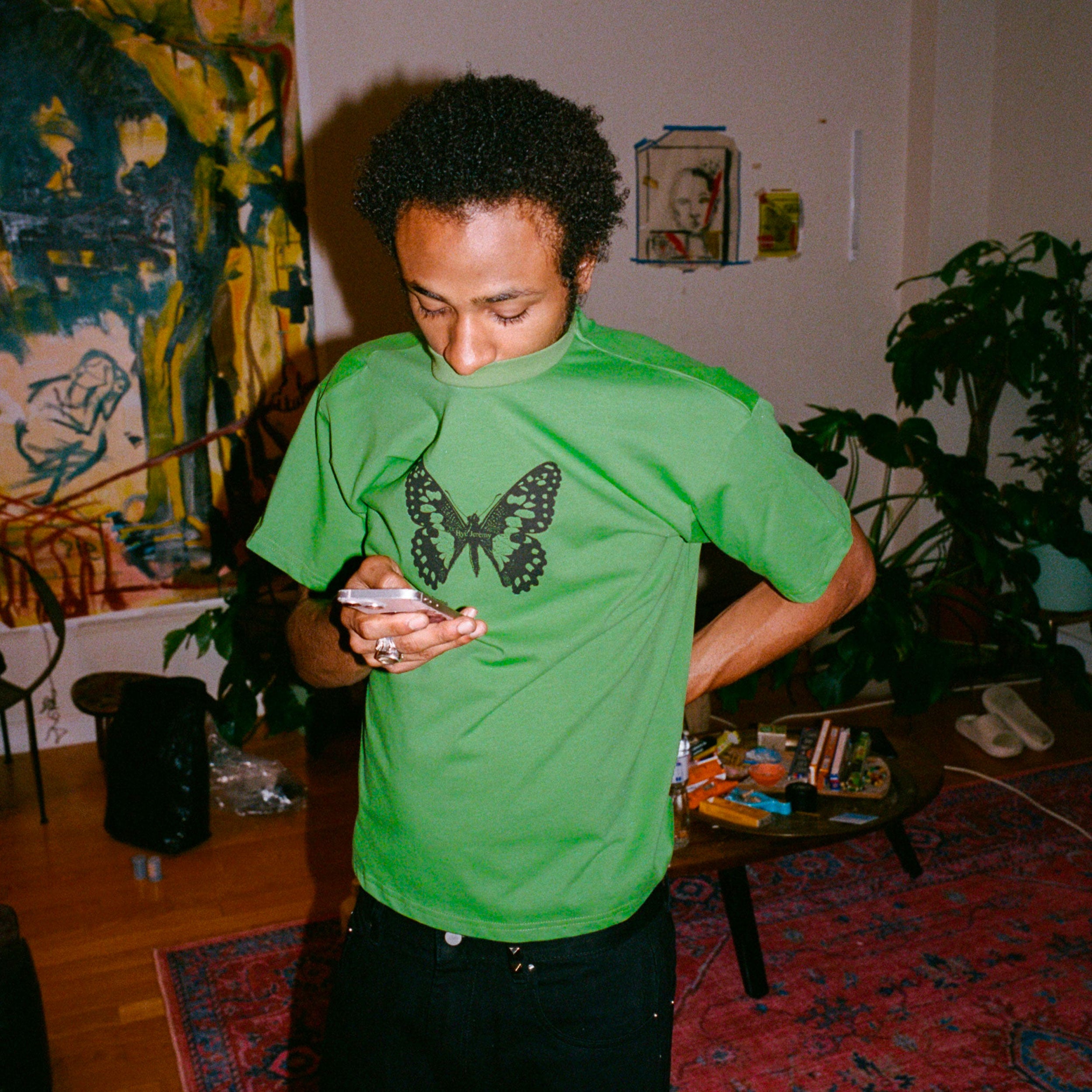 Bye Jeremy - Butterfly Tee - Green