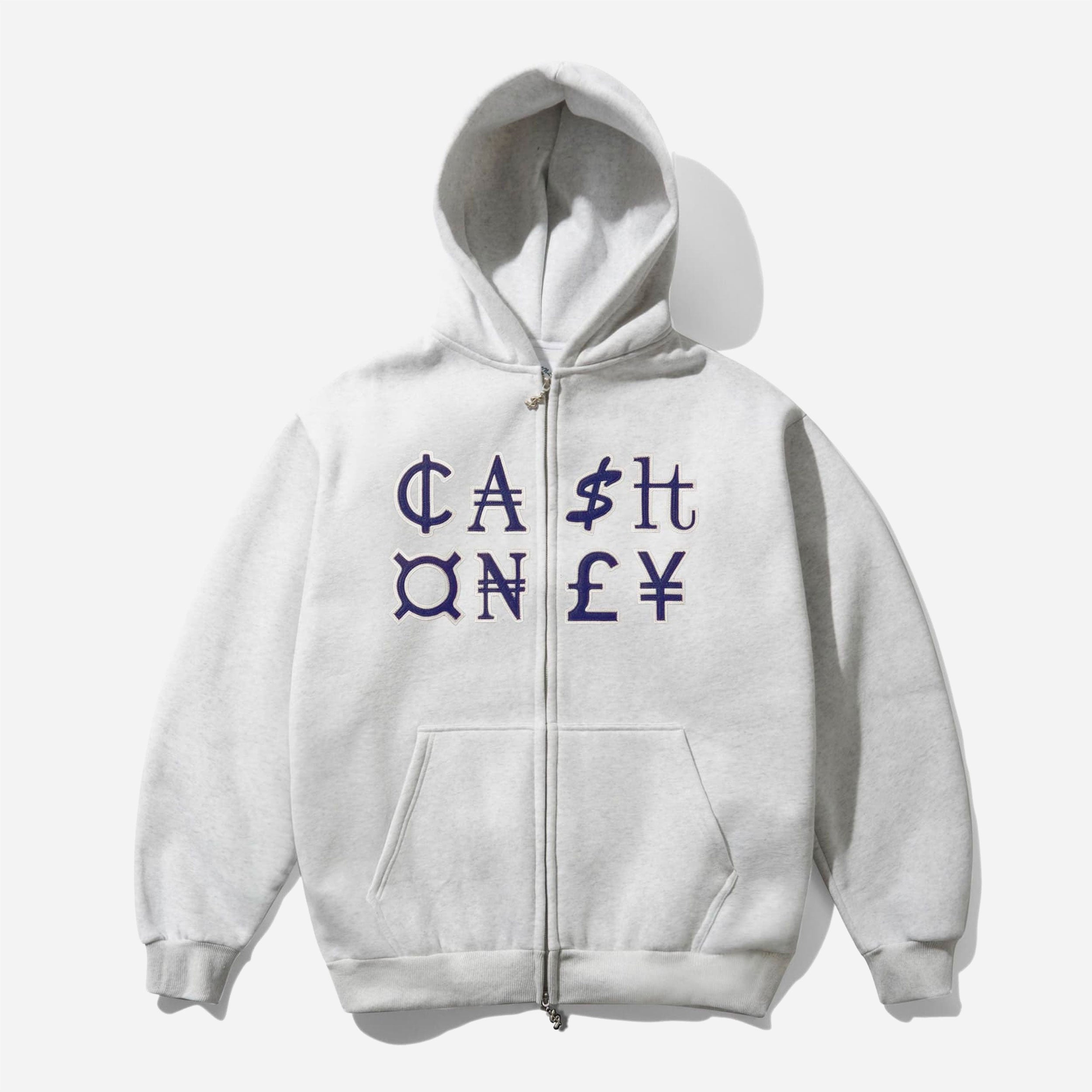 Cash Only - Currency Zip-Thru Hood - Ash
