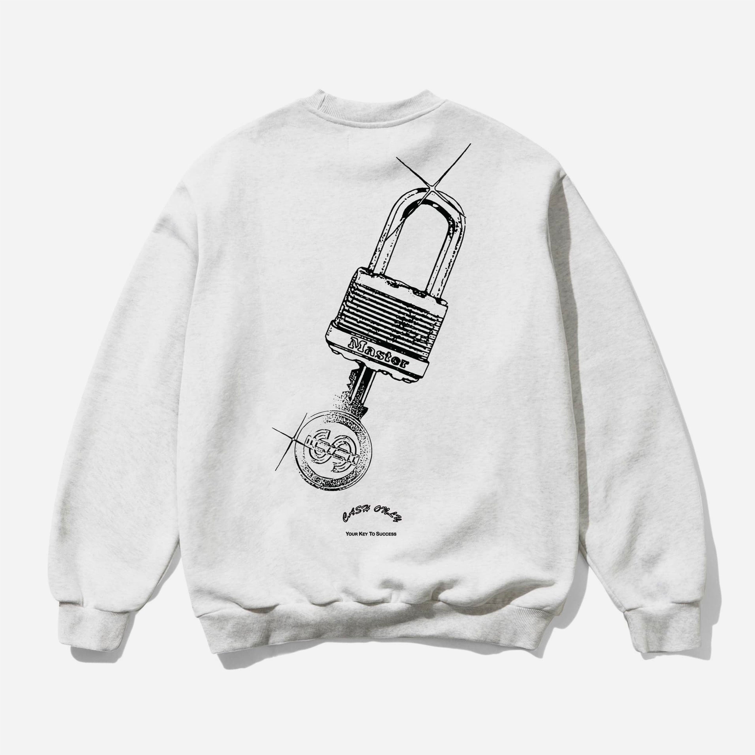 Cash Only - Locksmith Crewneck - Ash