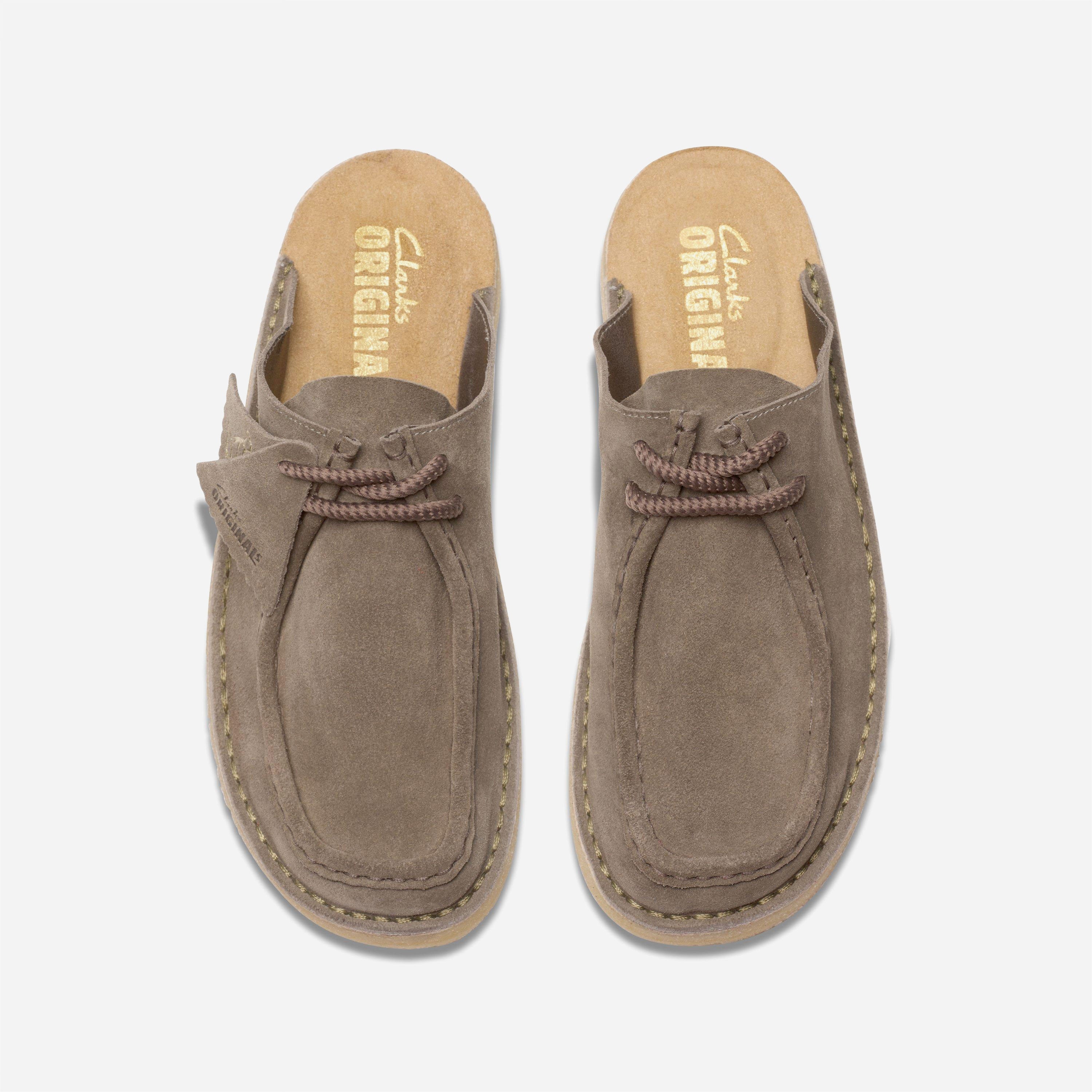 Clarks Originals - Desert Nomad Mule - Grey / Sage Suede