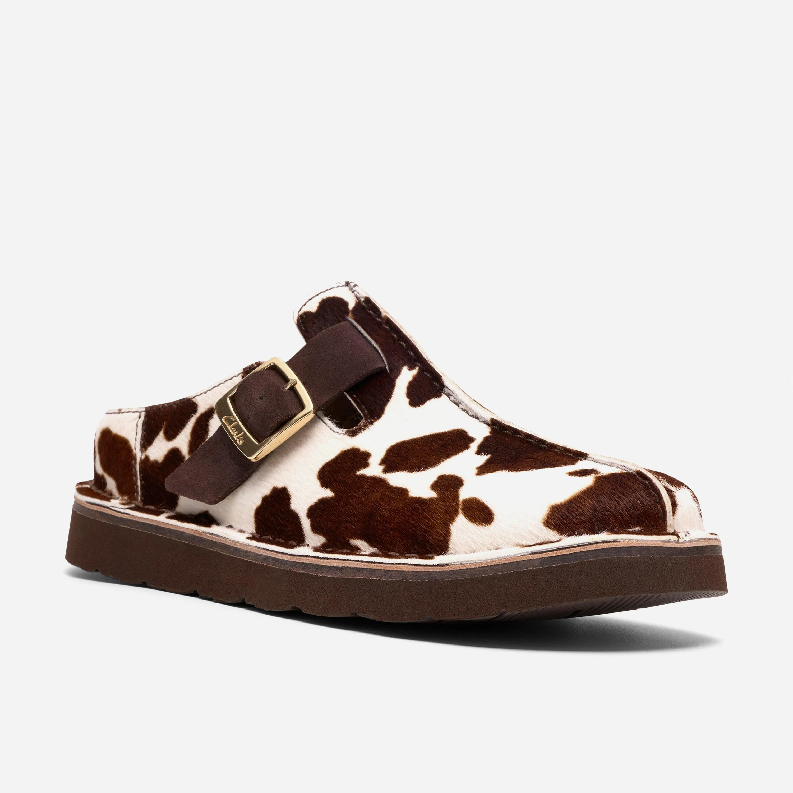 Mules Clarks Originals - Solsbury Mule Cow Print