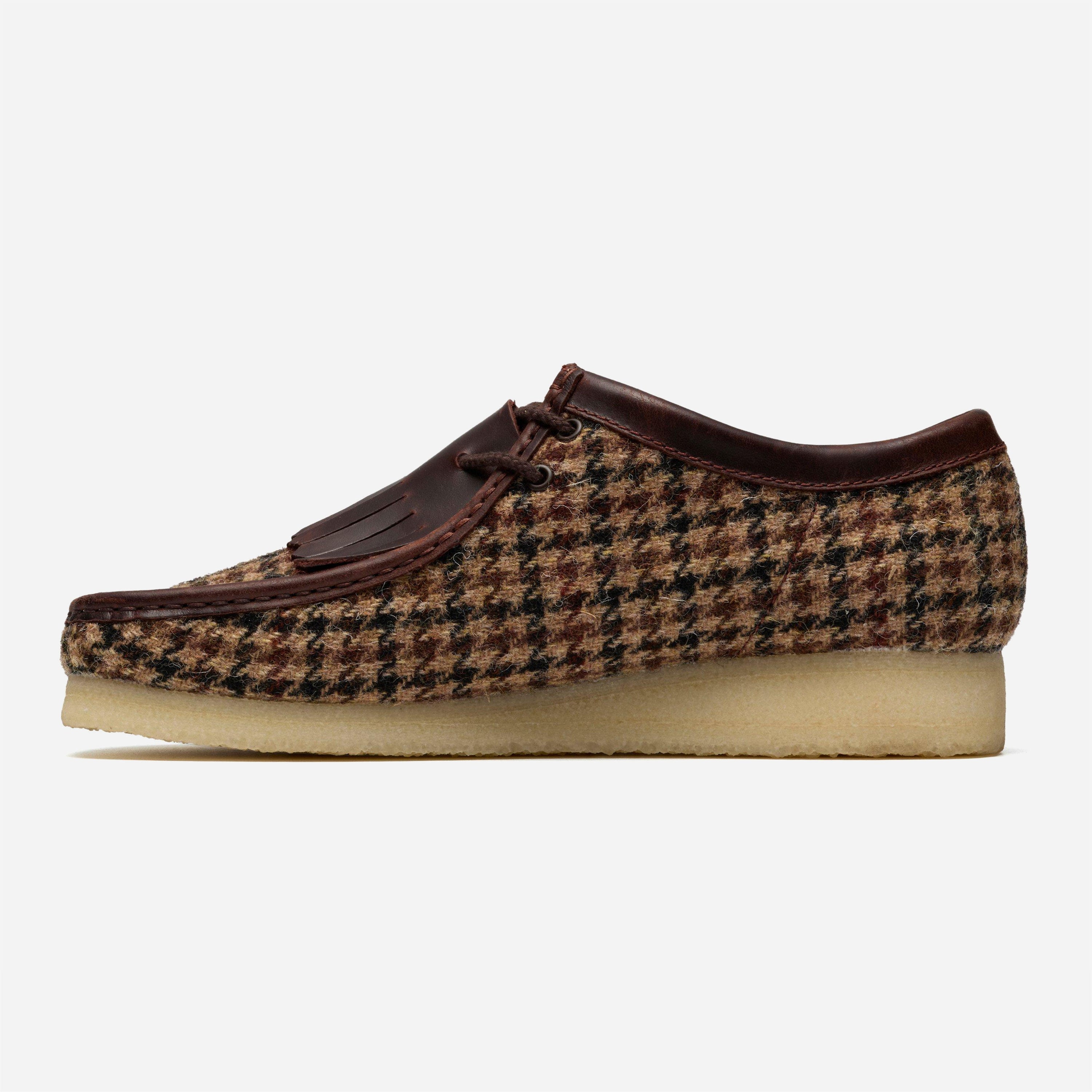 Clarks Originals - Wallabee Harris Tweed Pack - Brown