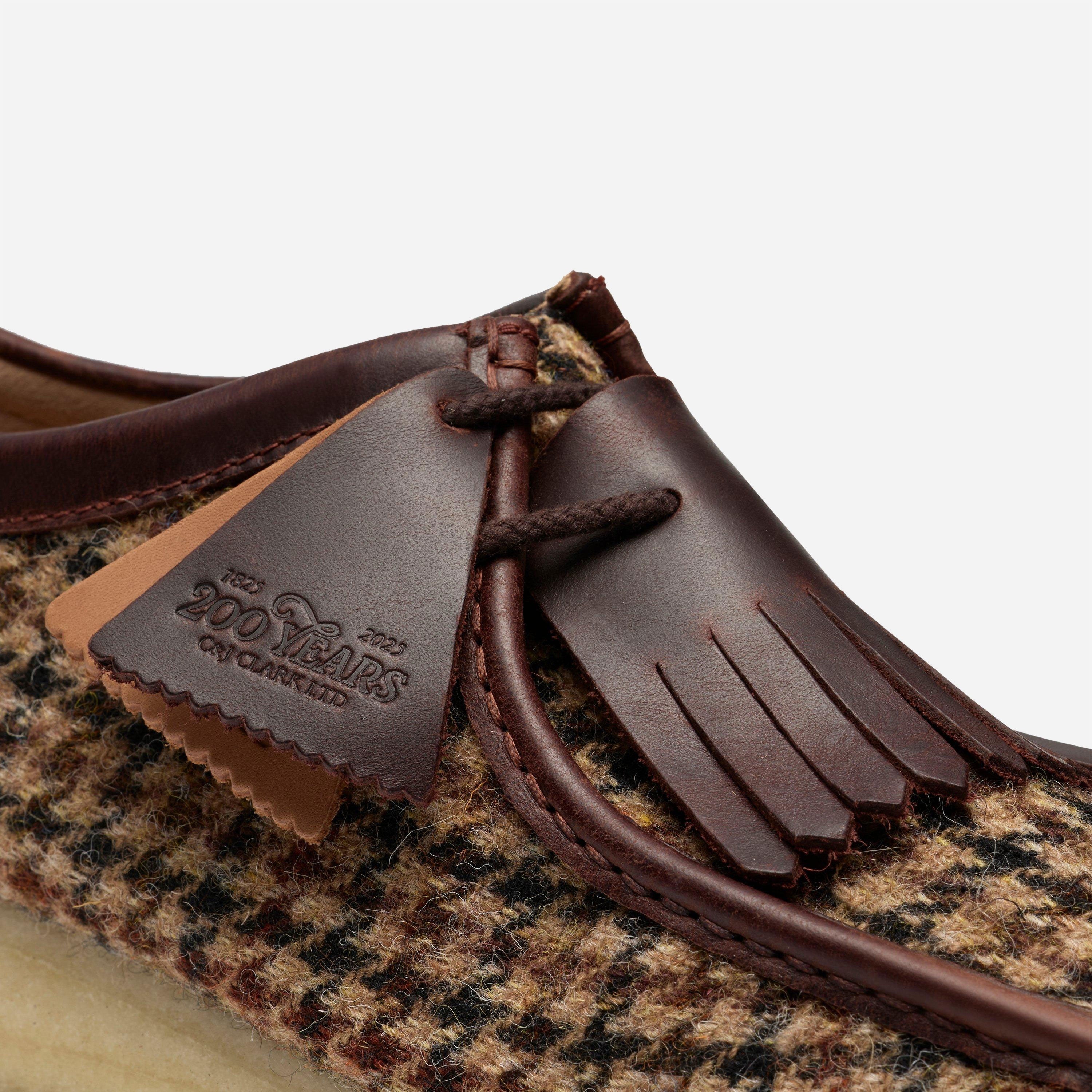 Clarks Originals - Wallabee Harris Tweed Pack - Brown