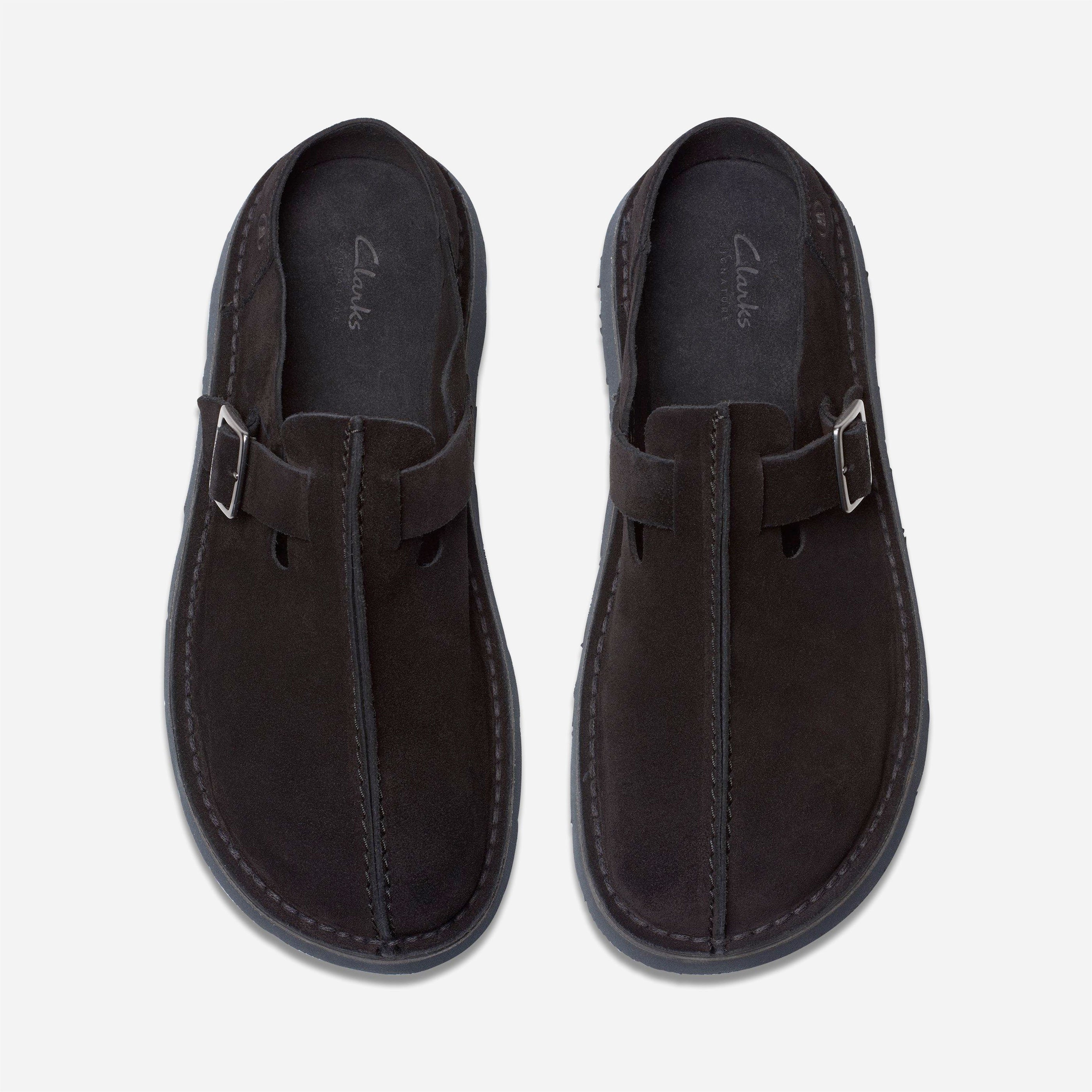 Clarks - Solsbury Mule - Black Suede
